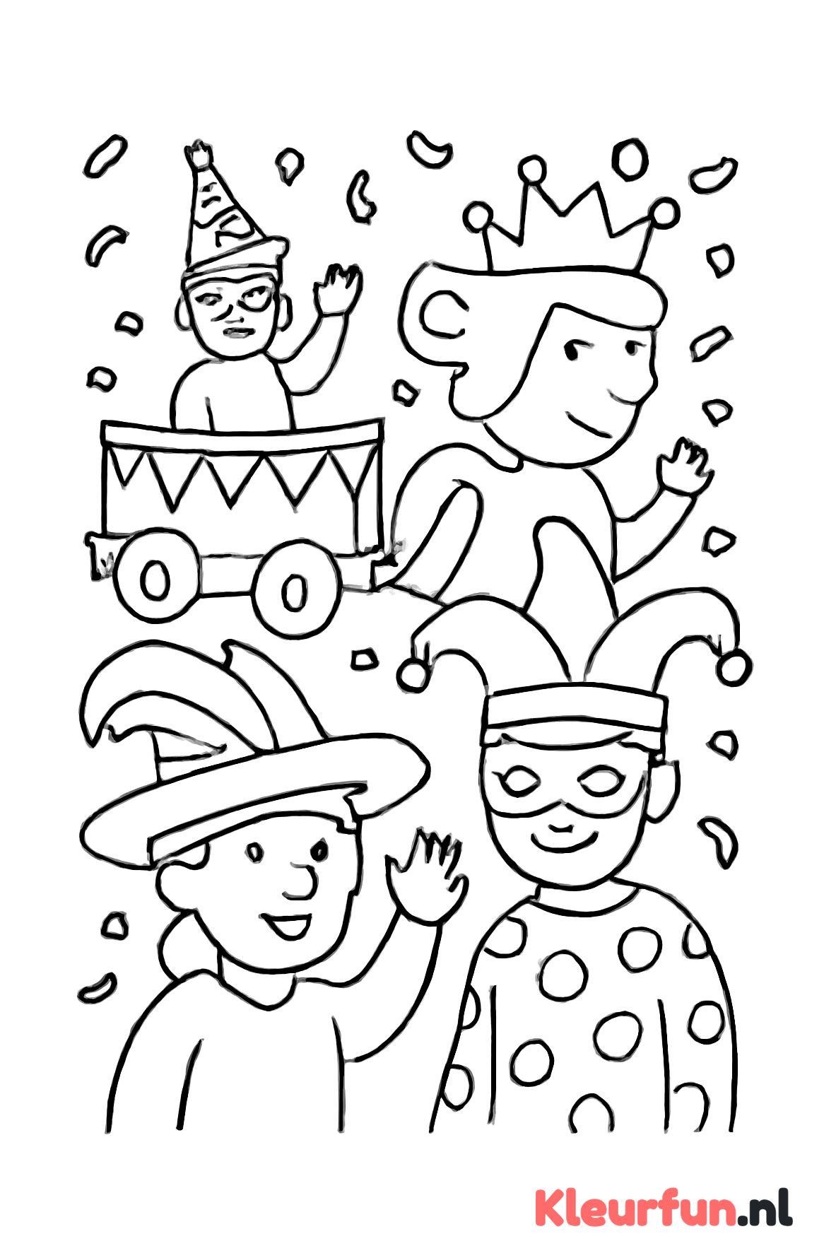Carnavalsoptocht met praalwagens