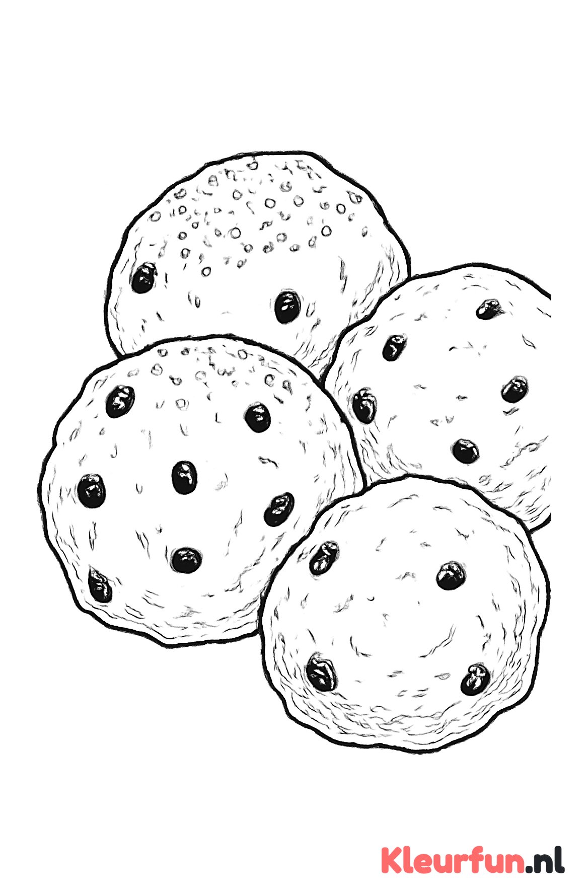 Close-up van oliebollen