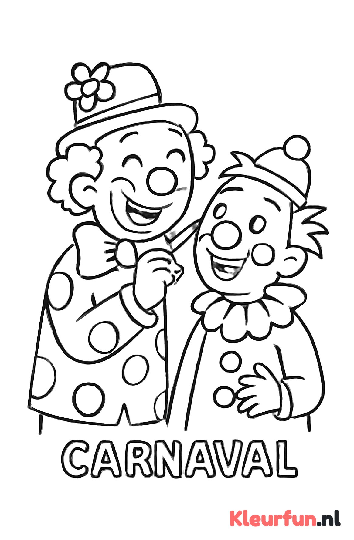 Clowns schminken gezicht
