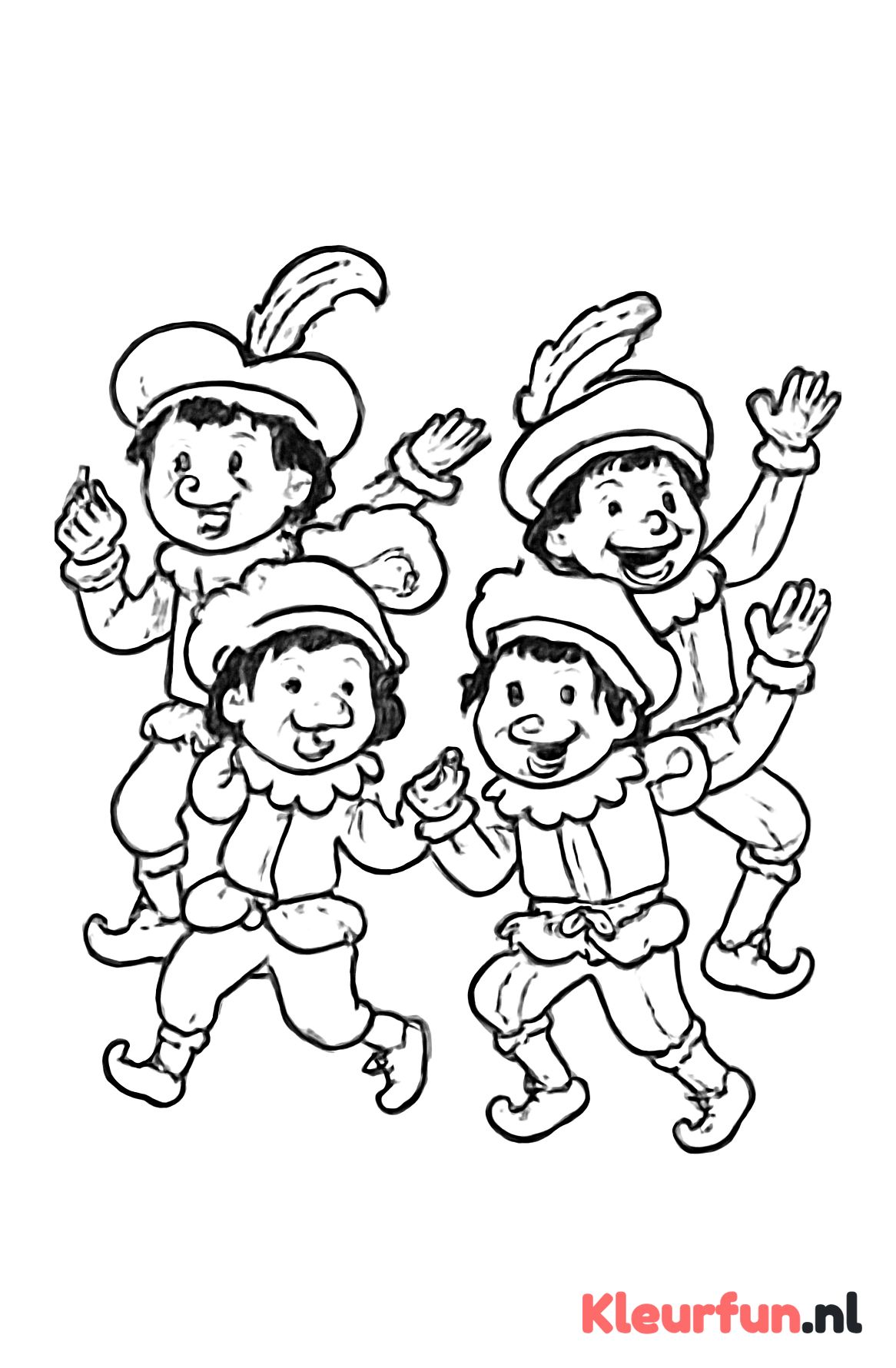 Dansende Pieten groep