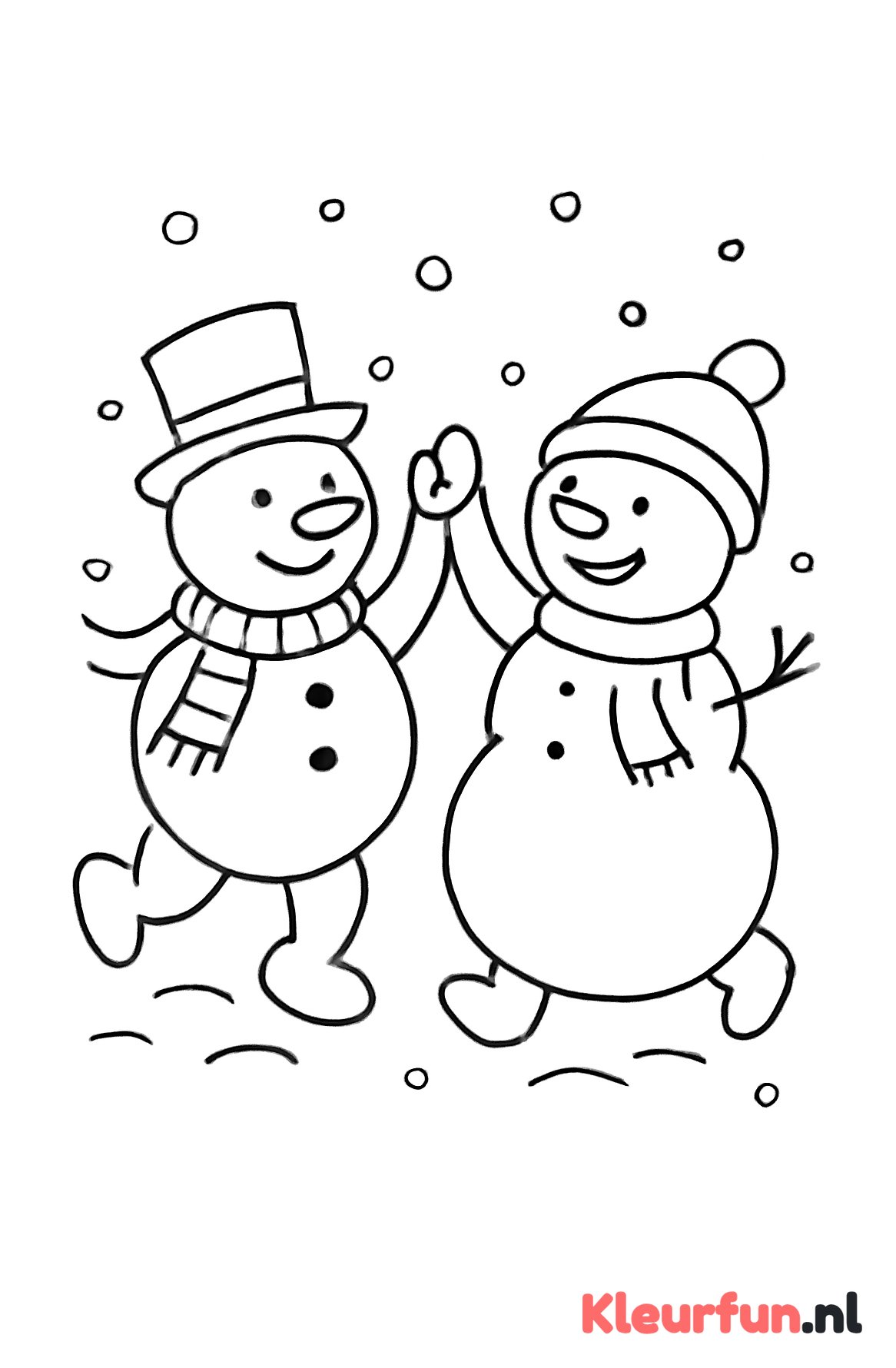 Dansende sneeuwpoppen