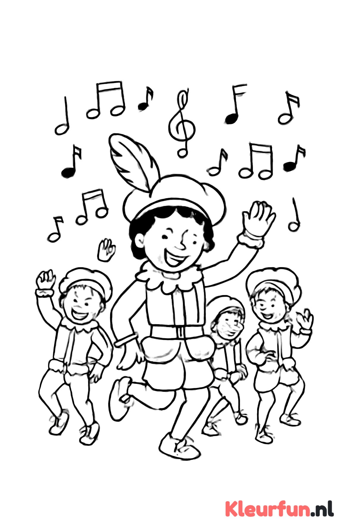 Danspiet en Actieve Pieten dansen samen