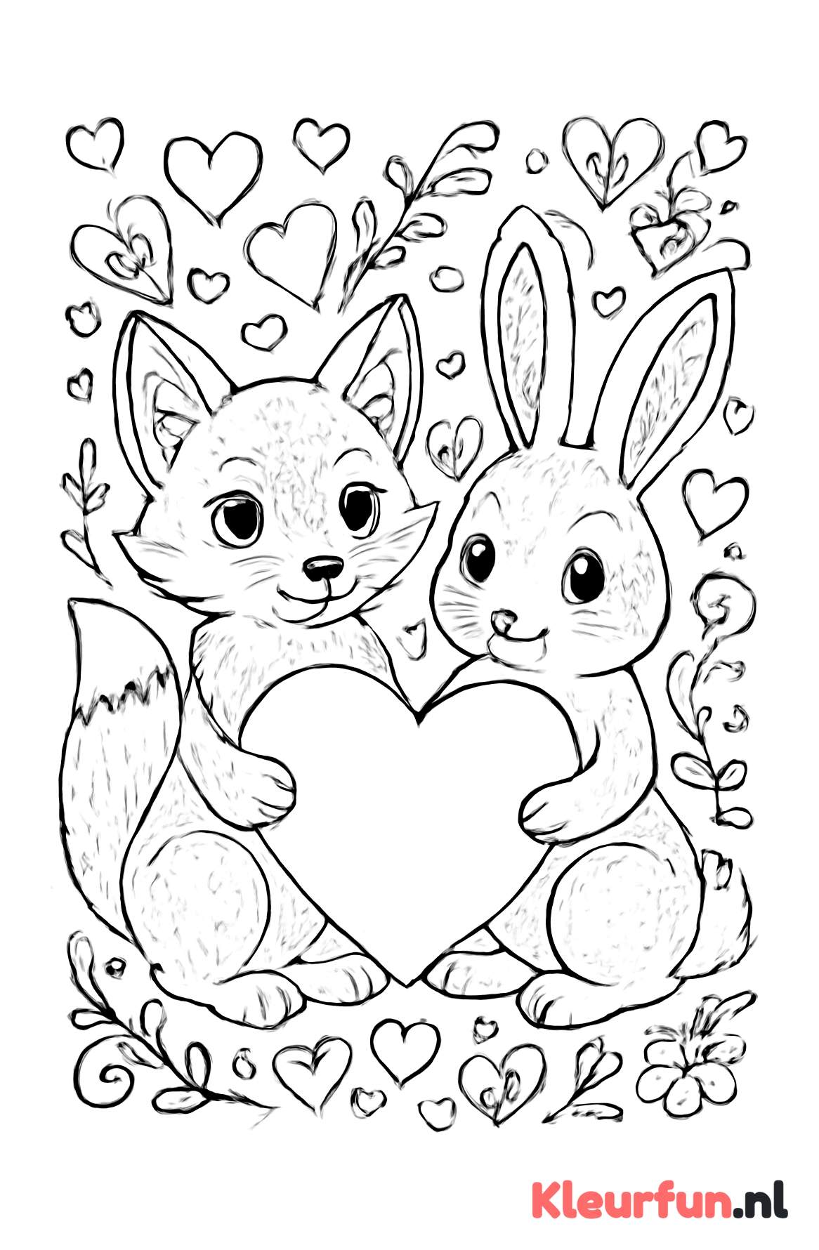 Liefdevolle Dieren met Hart op Valentijn