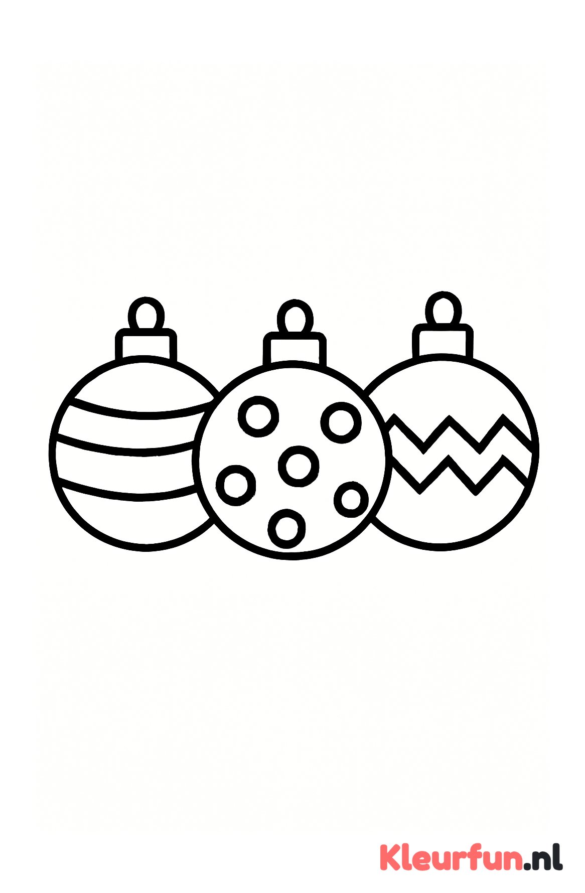 Drie grote kerstballen