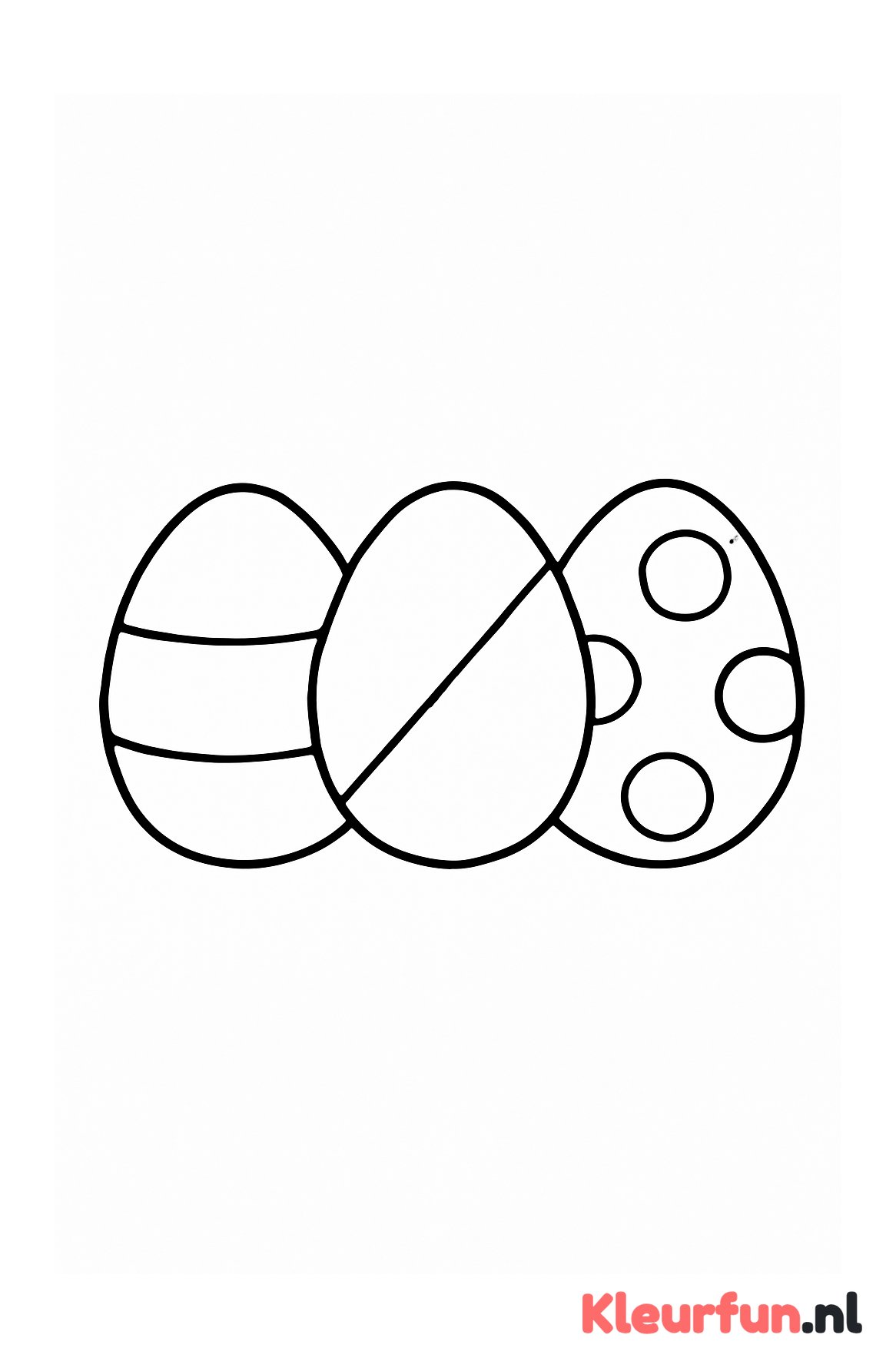 Drie grote paaseieren