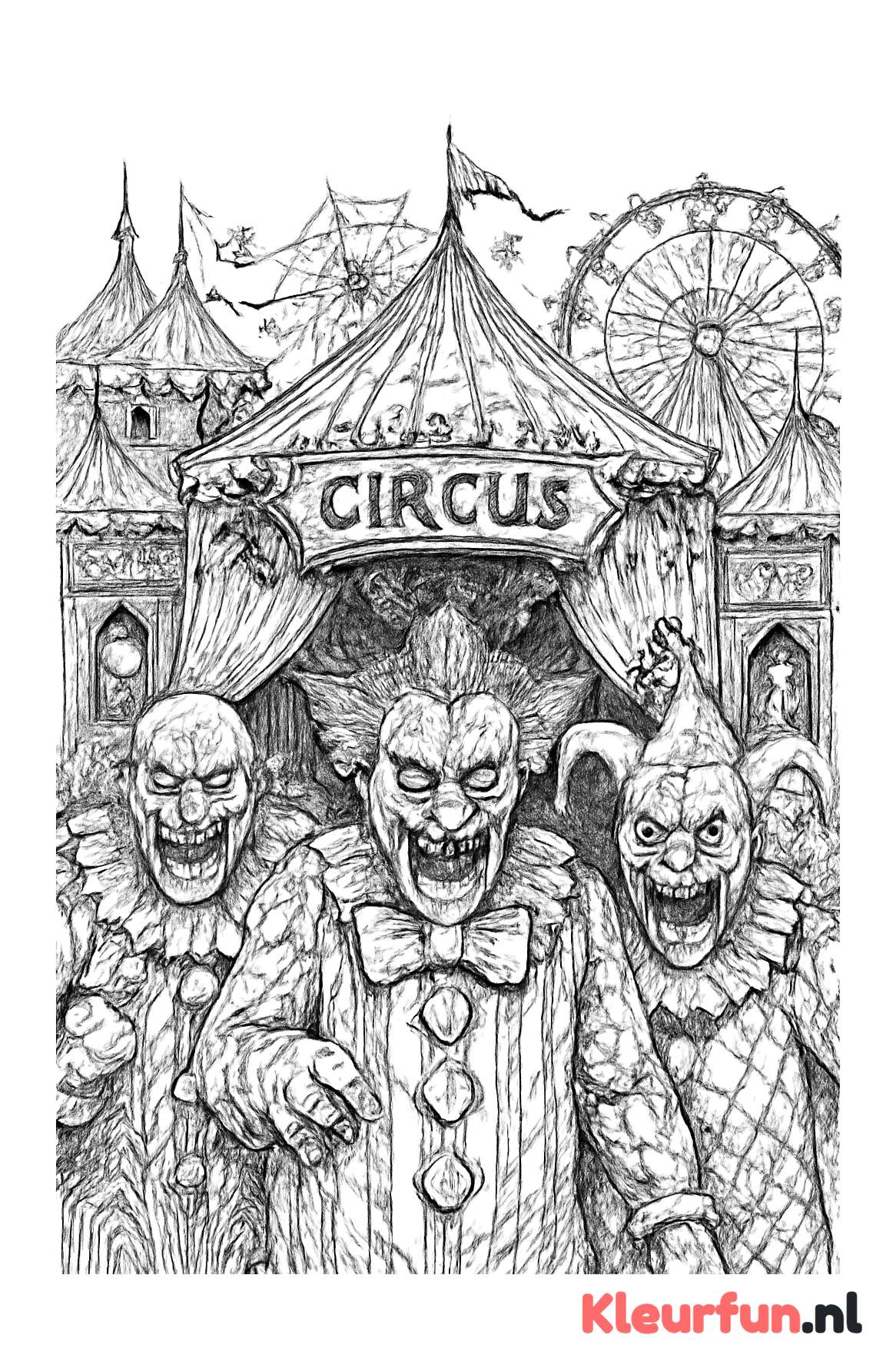 Angstaanjagend Halloween Circus