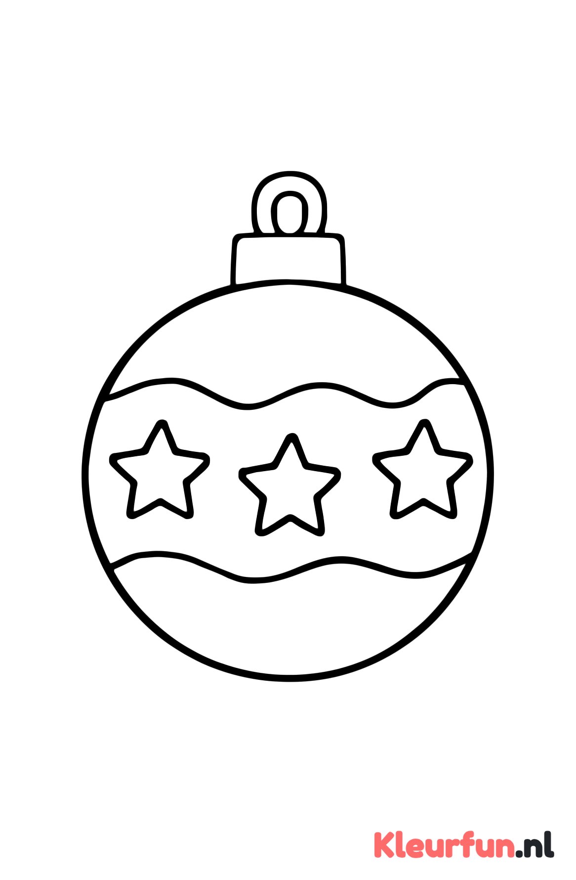 Enkele grote kerstbal