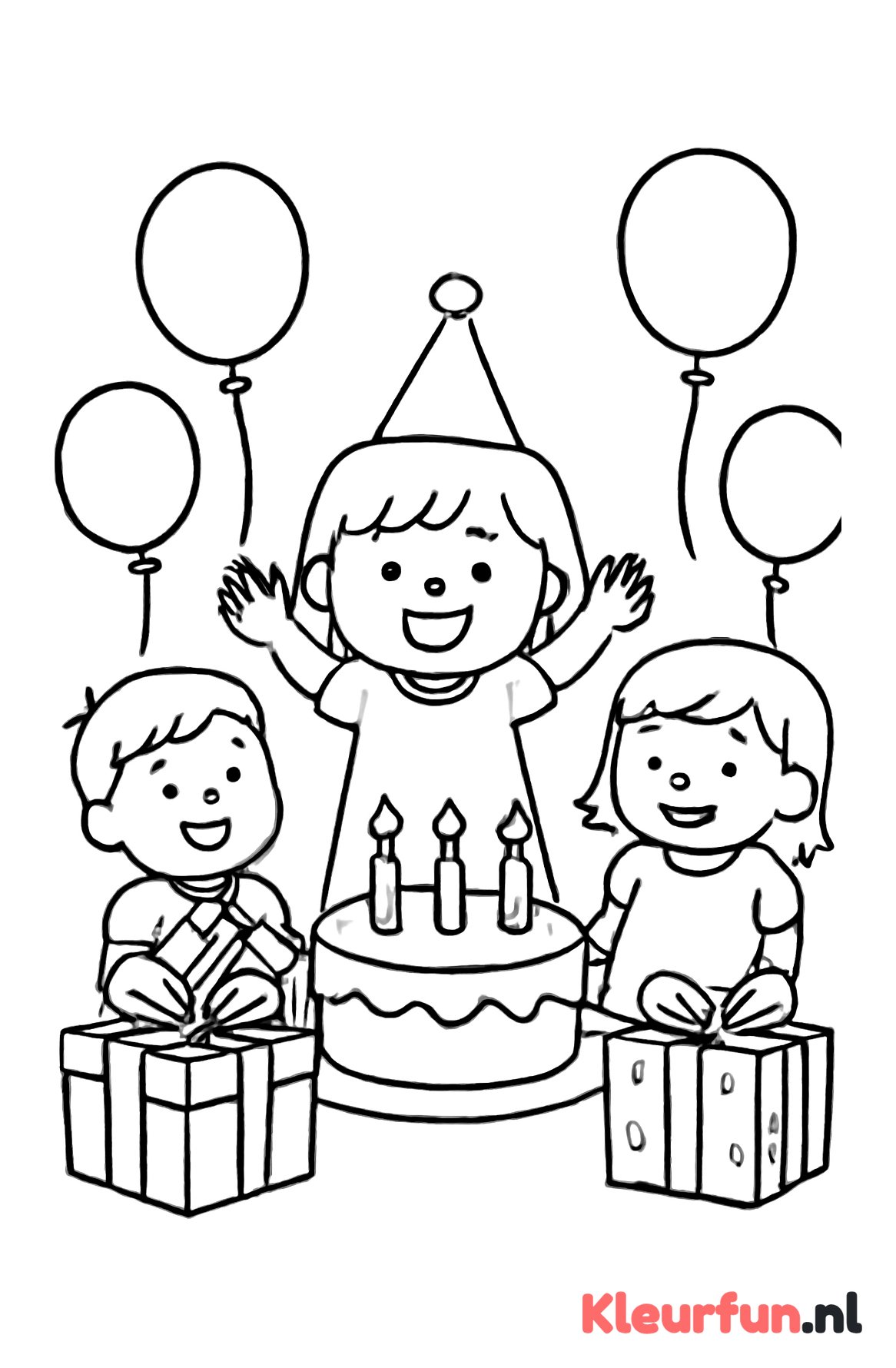 Verjaardagsfeest met cadeautjes