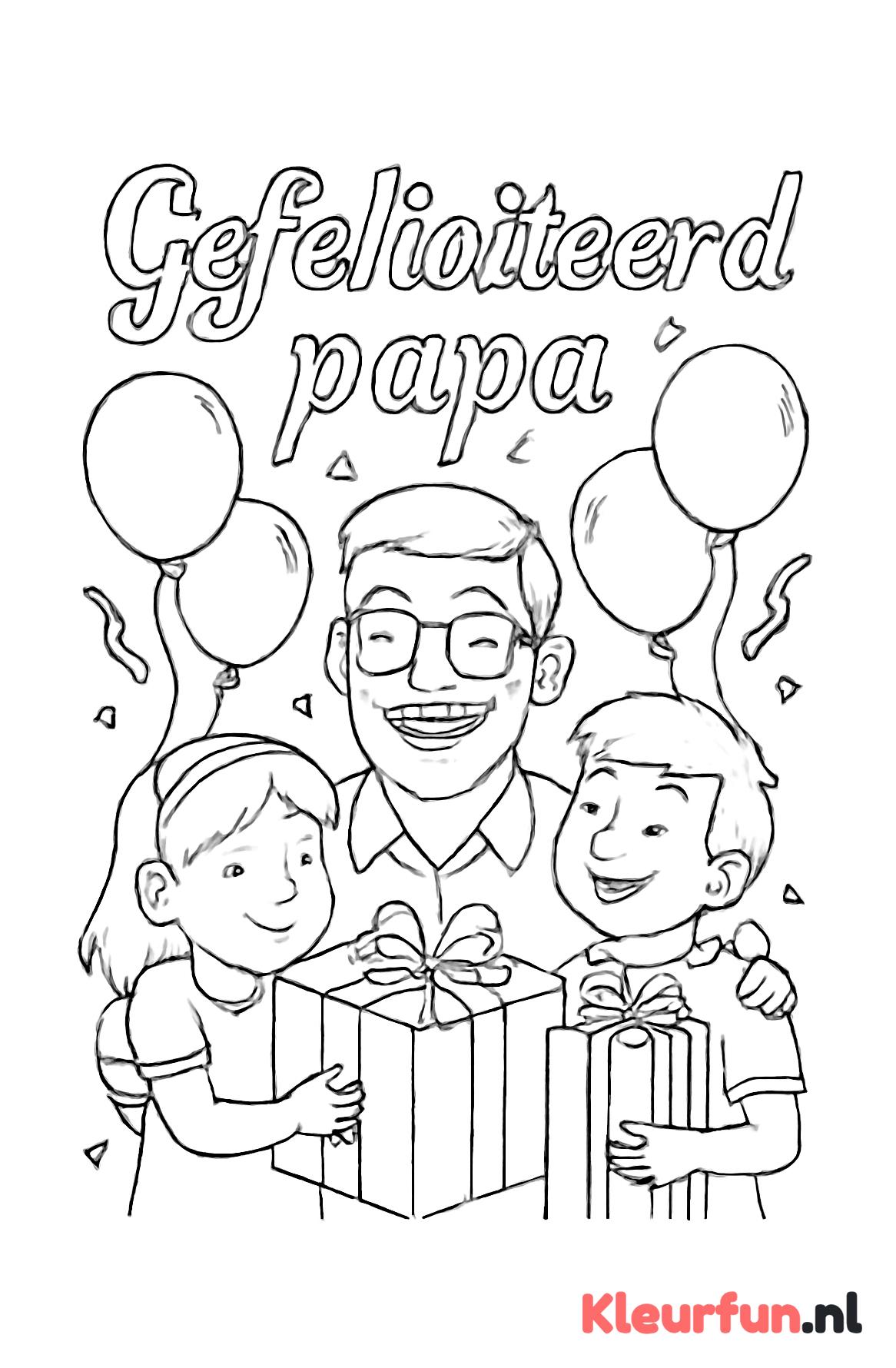 Feestelijke Vaderdag felicitaties
