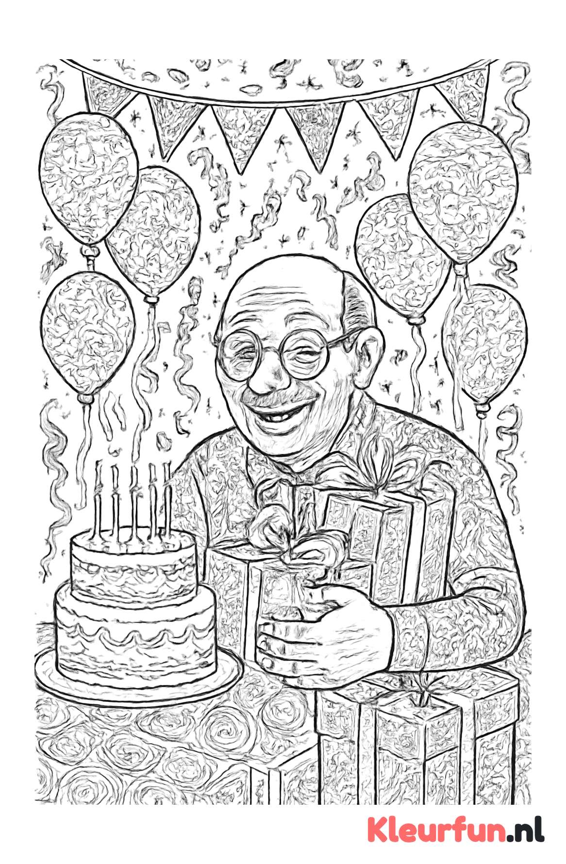 Feestelijke verjaardag met opa