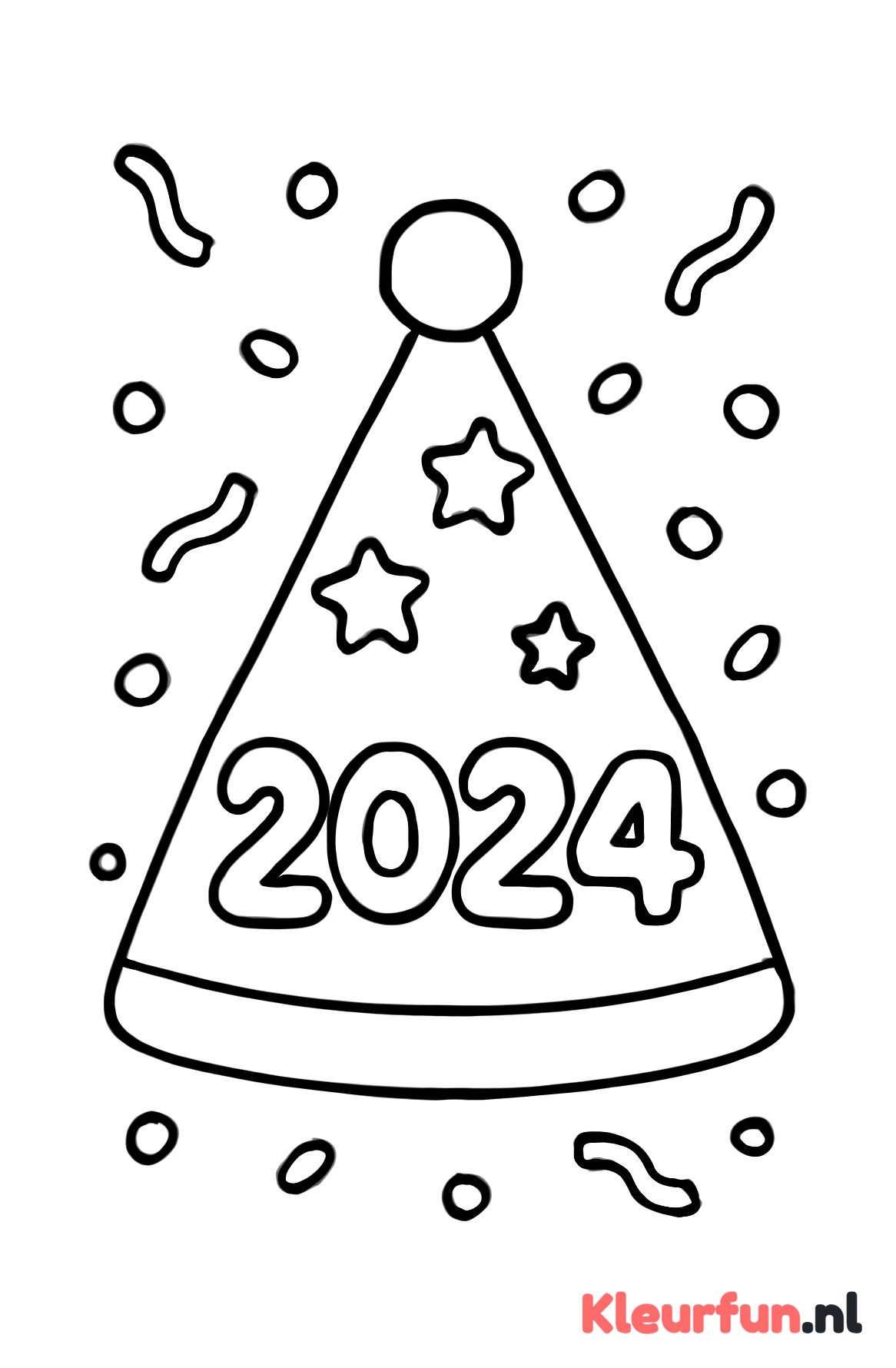 Feesthoed nieuwjaar 2024