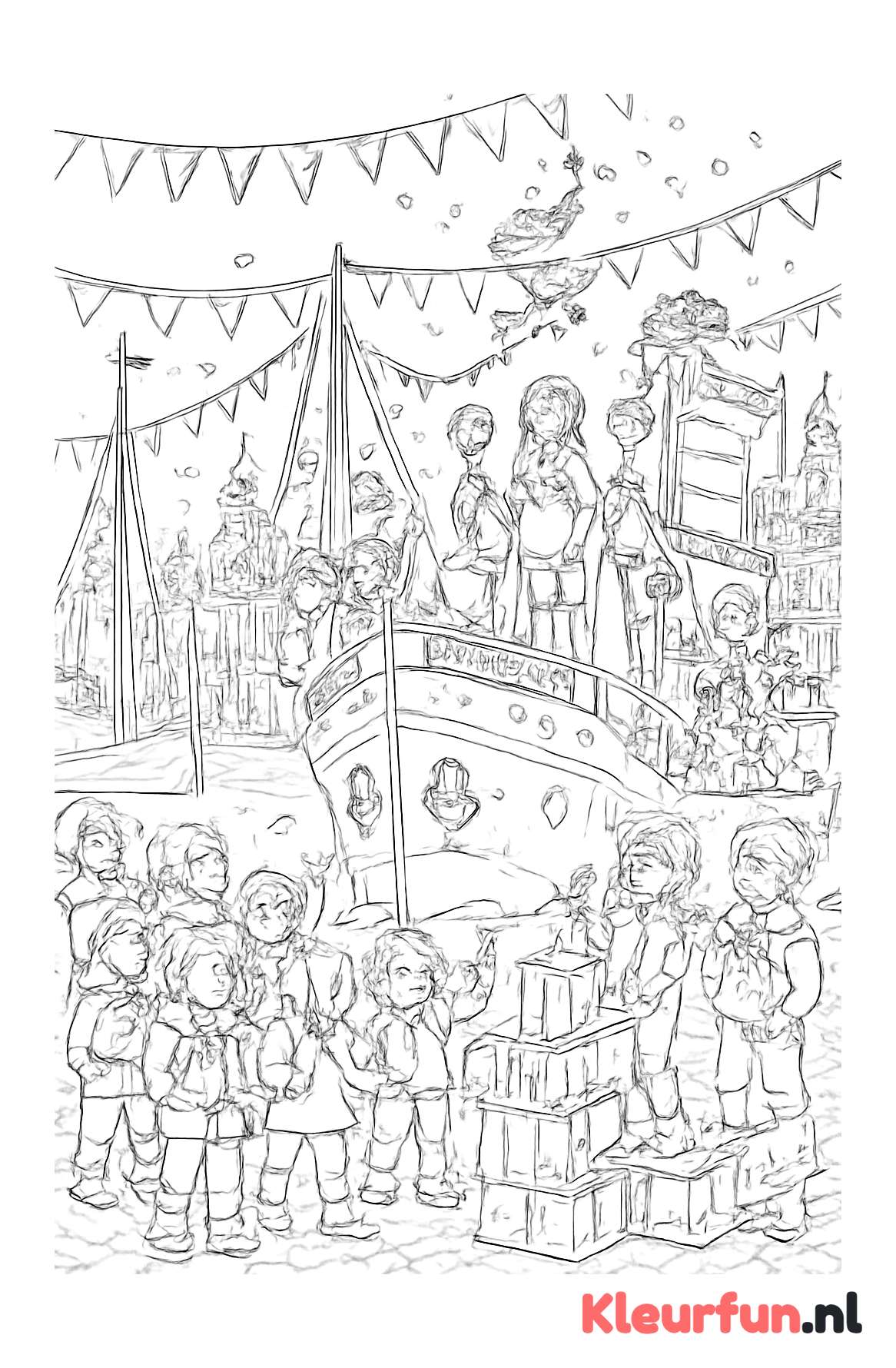Sinterklaasintocht aan de haven