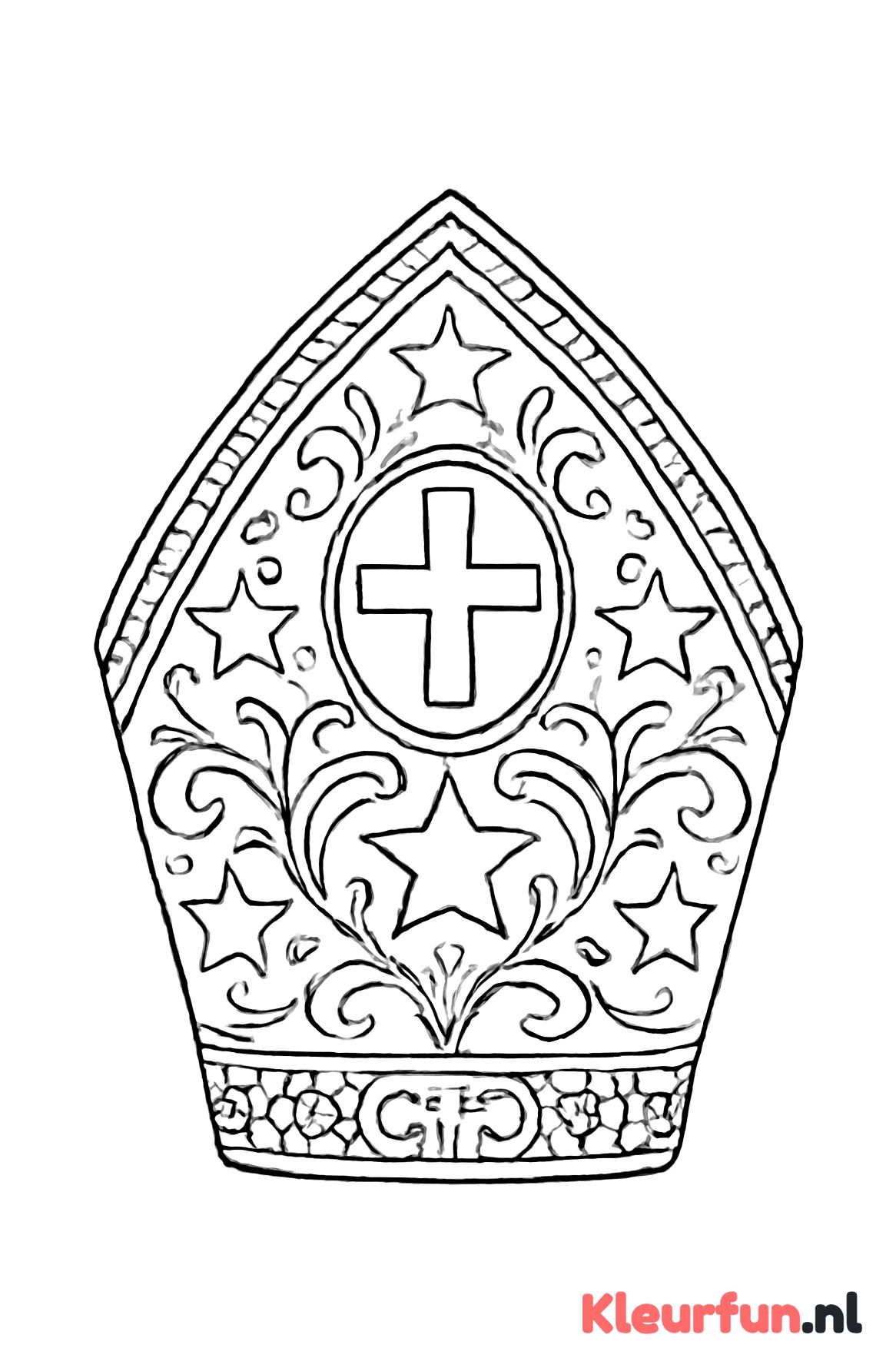 Gedetailleerde Sinterklaas mijter