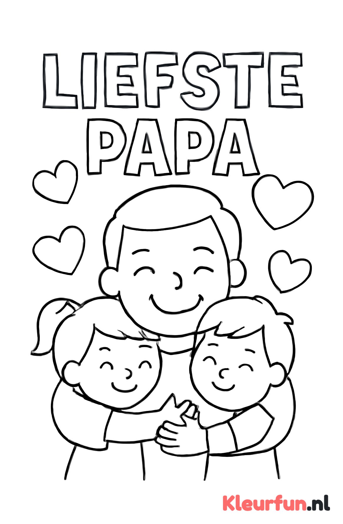 Glimlachende papa met knuffel