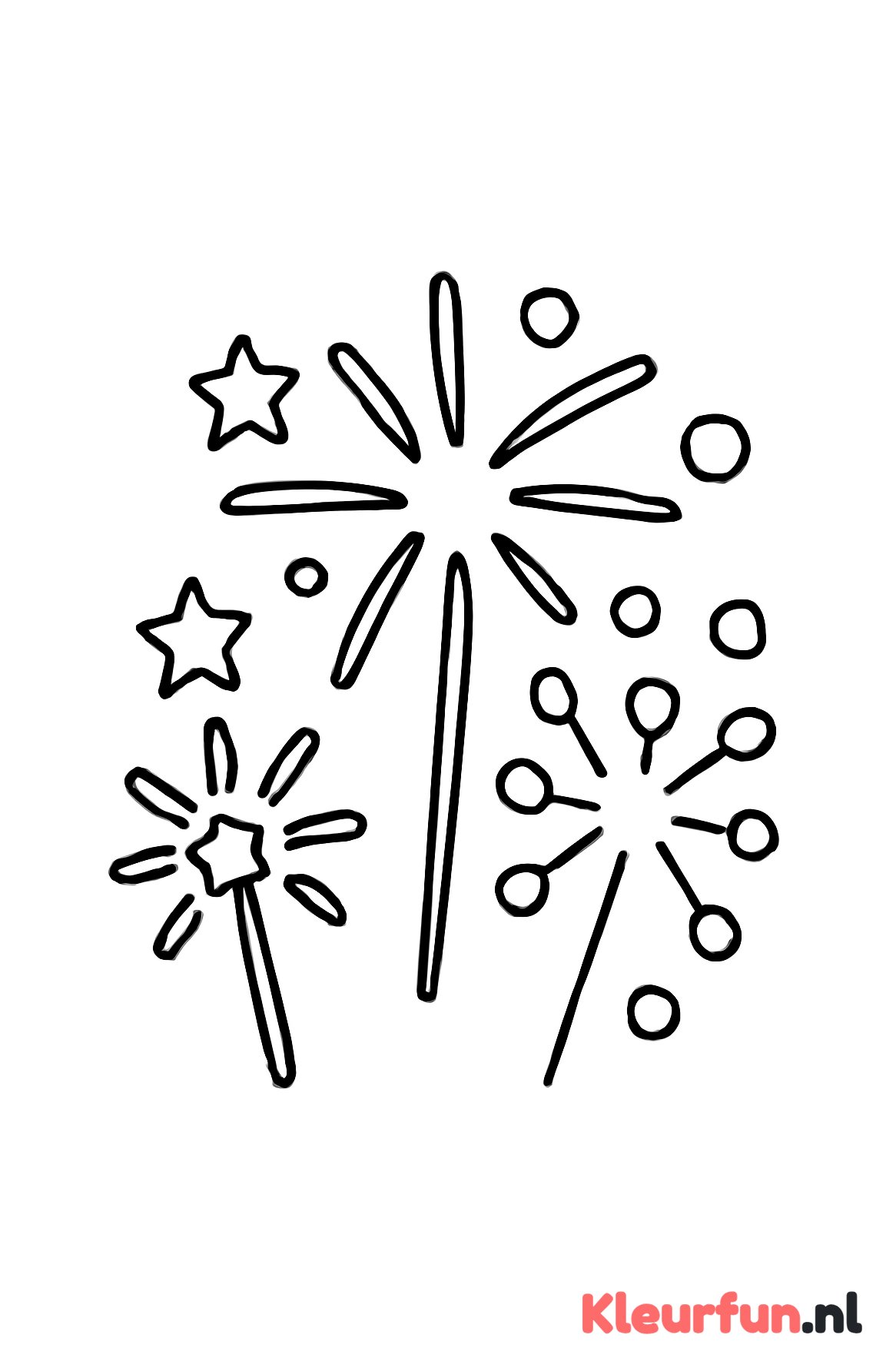 Groot simpel vuurwerk voor peuters