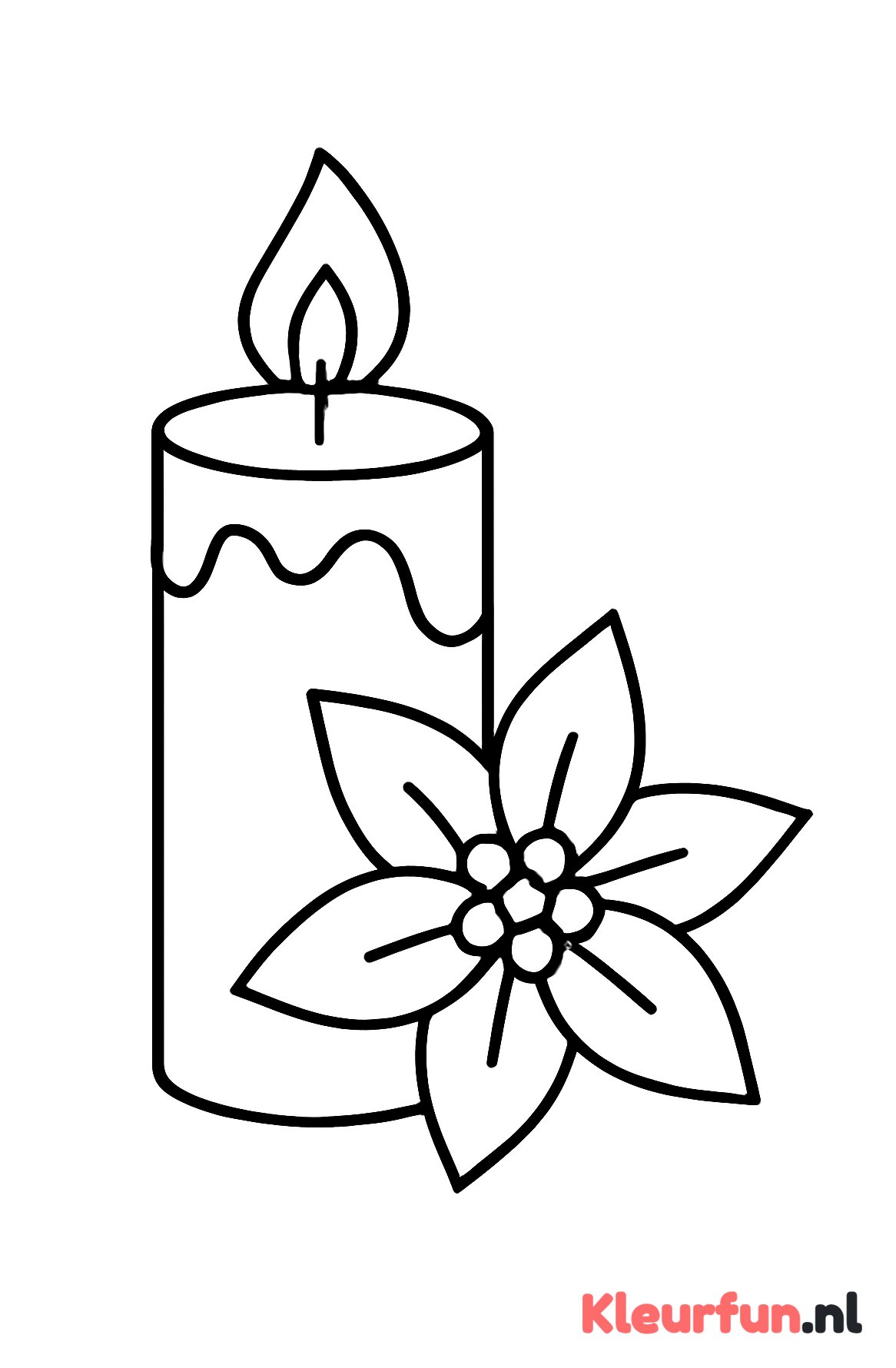Grote adventskaars met kerstster