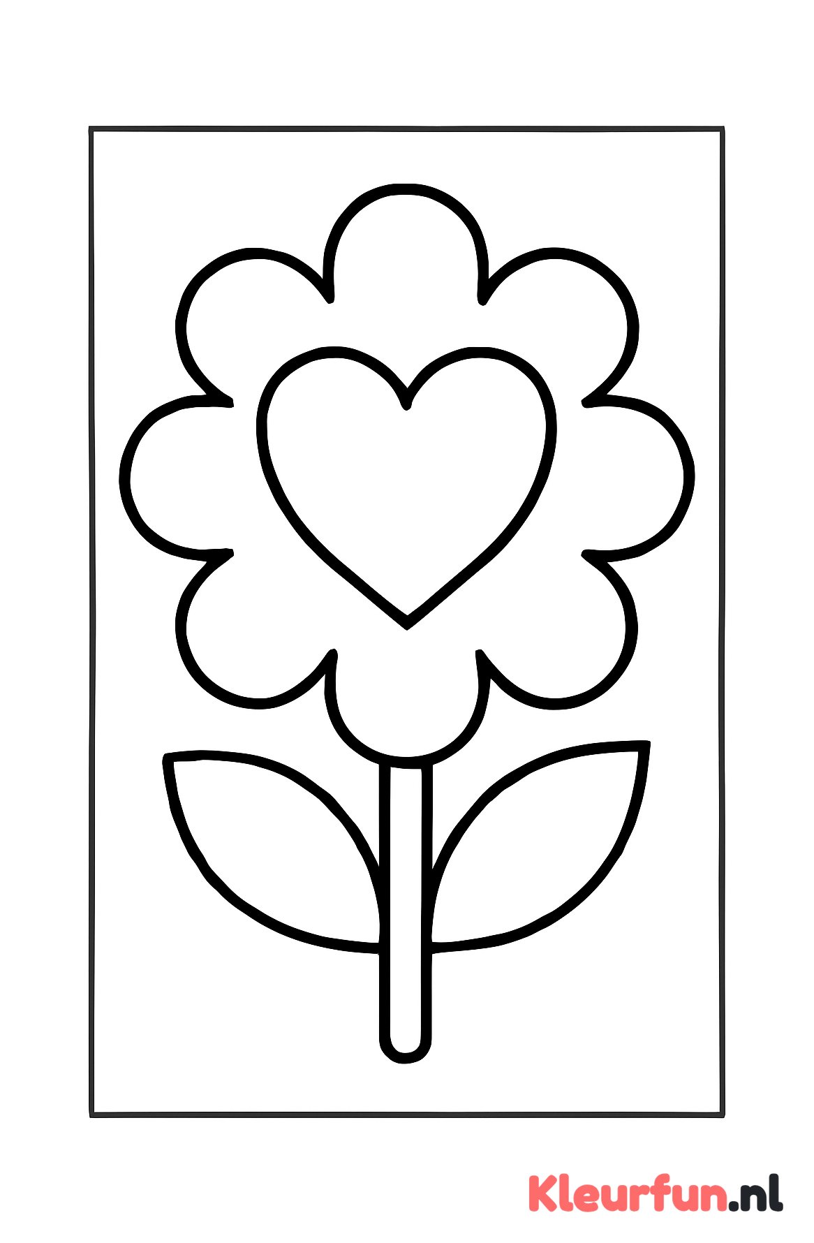 Grote Bloem met Hart Moederdag