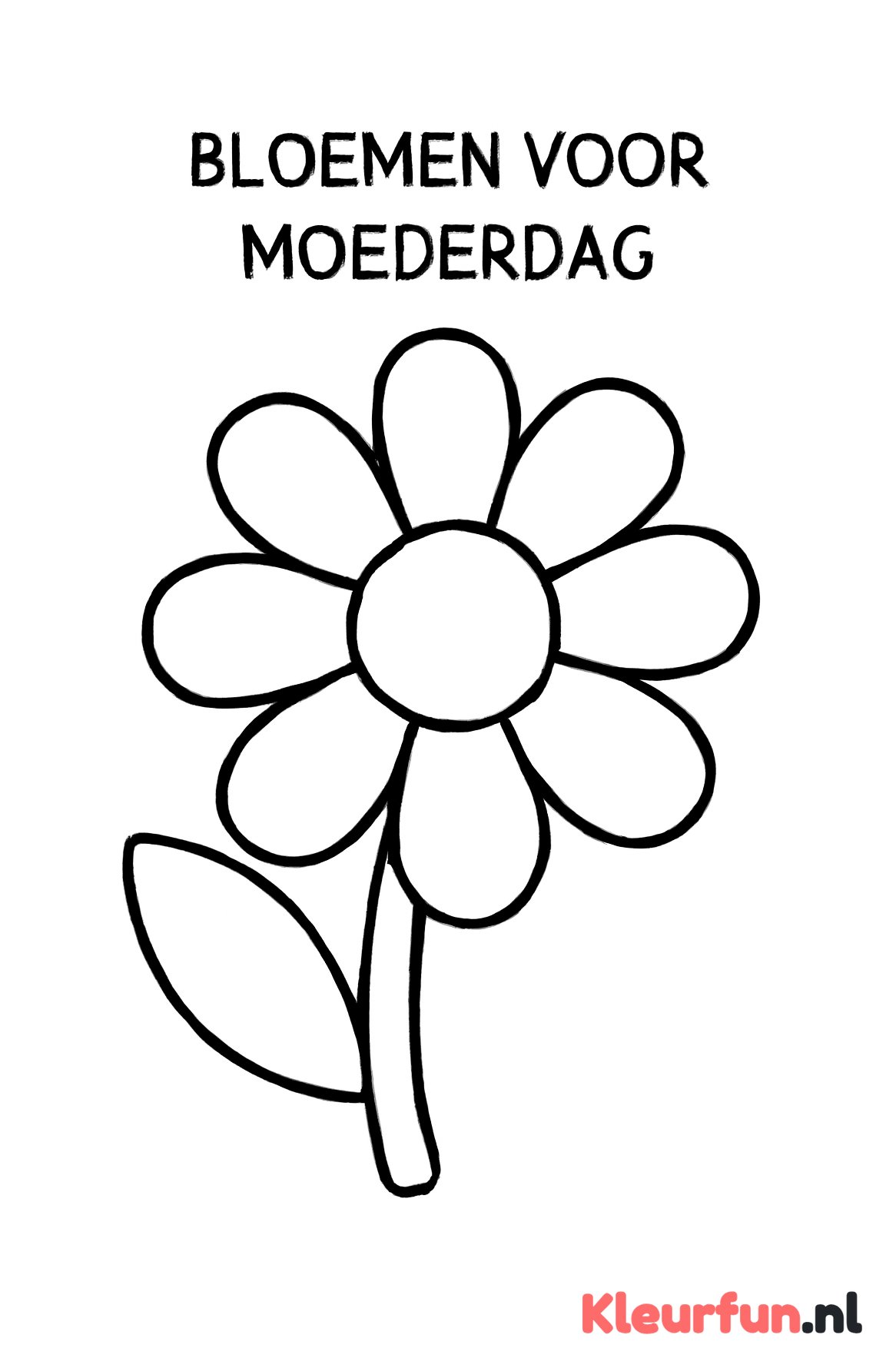 Grote Eenvoudige Moederdag Bloem