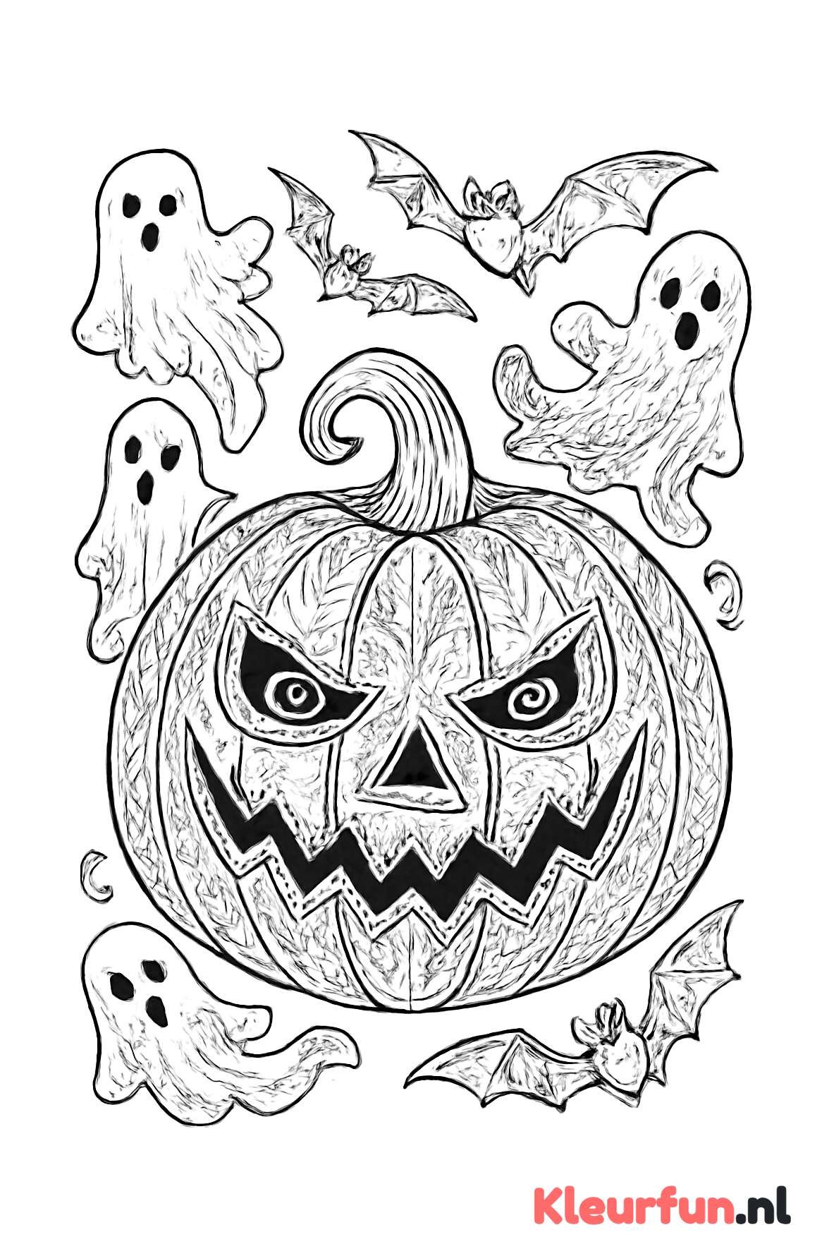 Grote Griezelige Pompoen Halloween