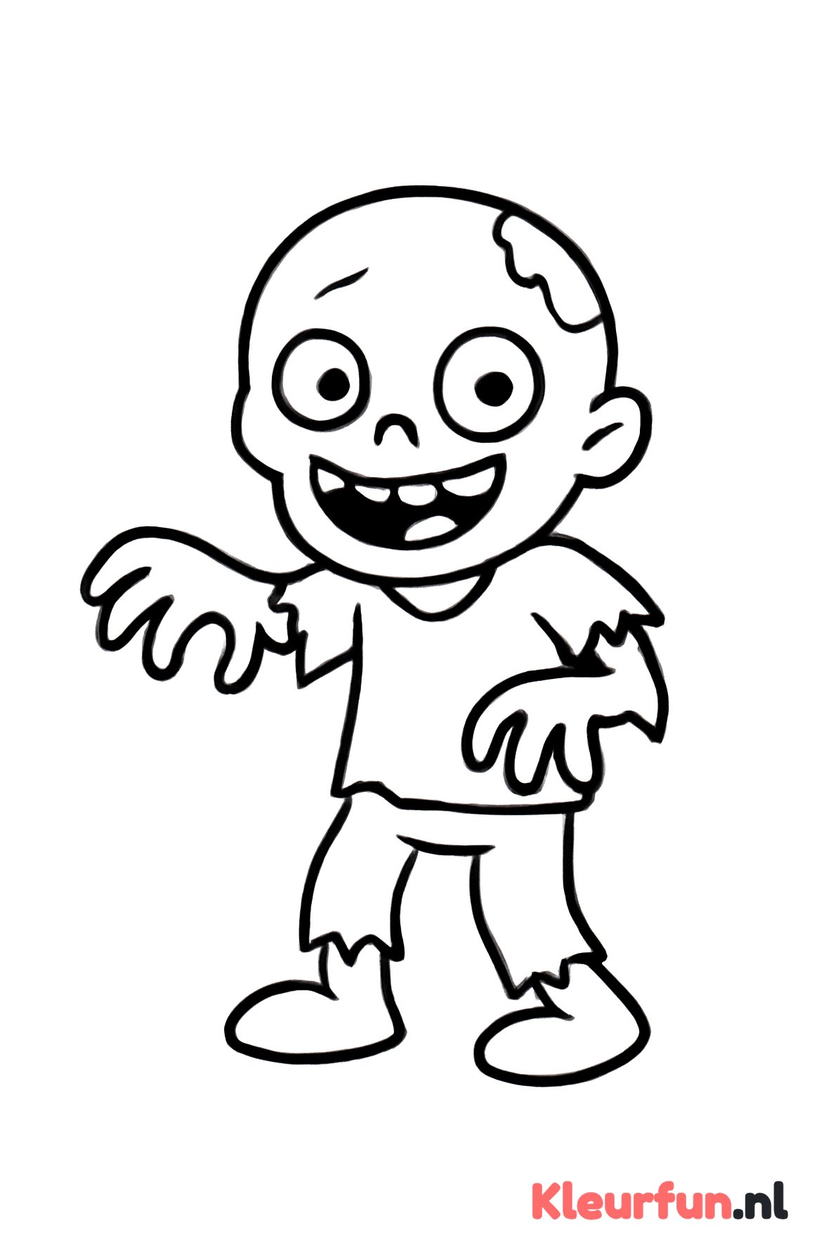 Grote Grijnzende Zombie