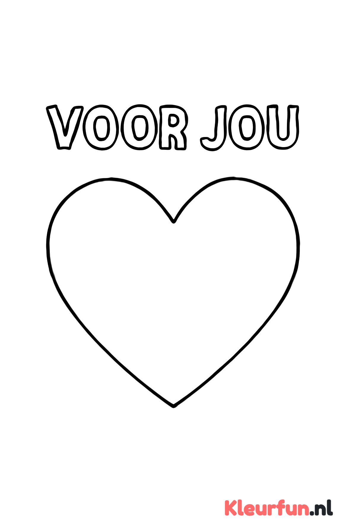 Grote Hart Valentijnskaart