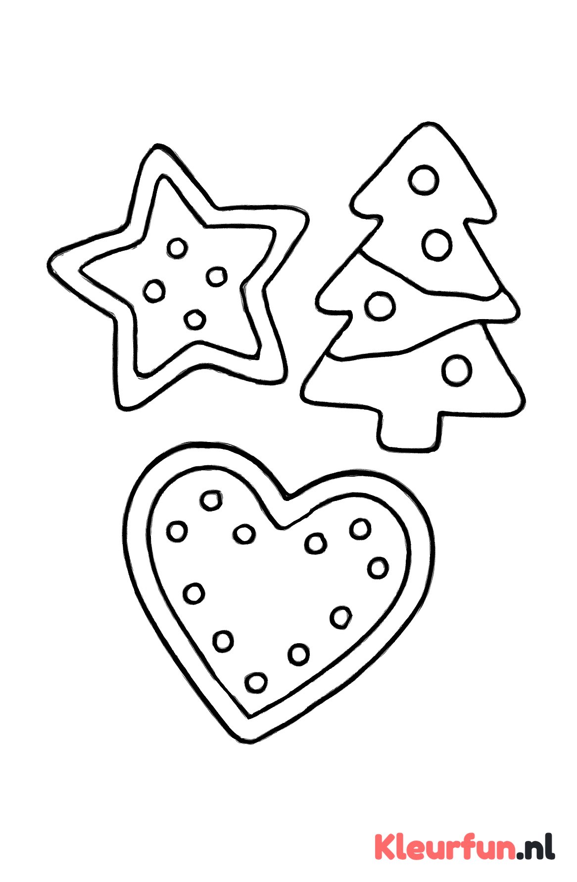 Grote kerstkoekjes vormen