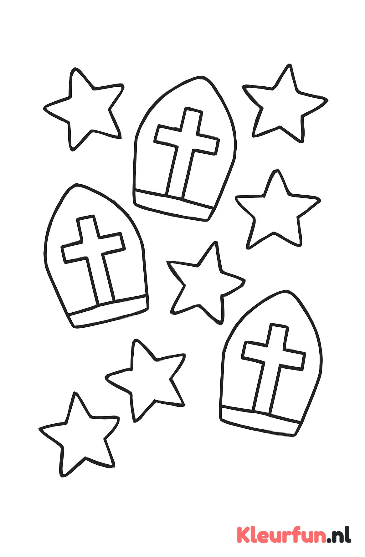 Sinterklaas versiering met grote sinterklaas sterren