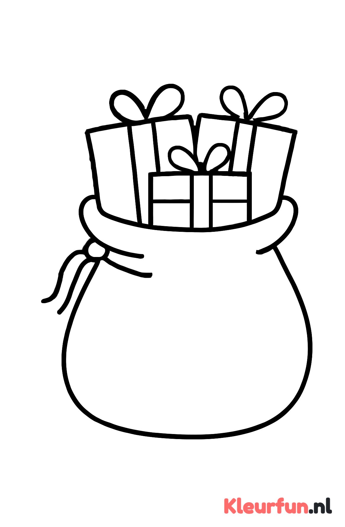 Grote Sinterklaaszak met cadeaus