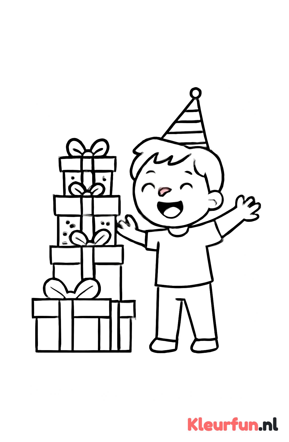 Stapels cadeautjes voor jarige