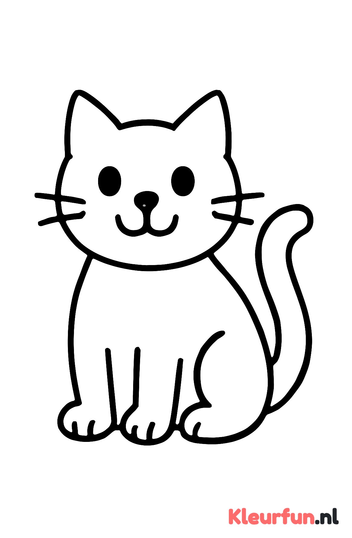 Grote zwarte kat