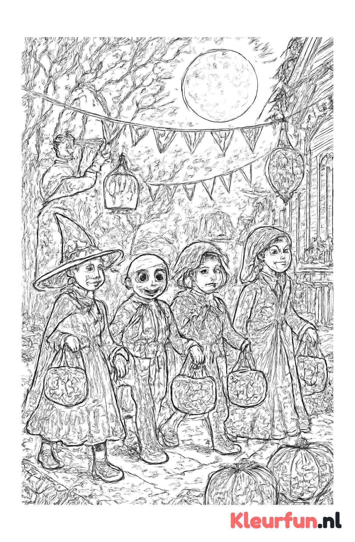 Halloween Feest Straat