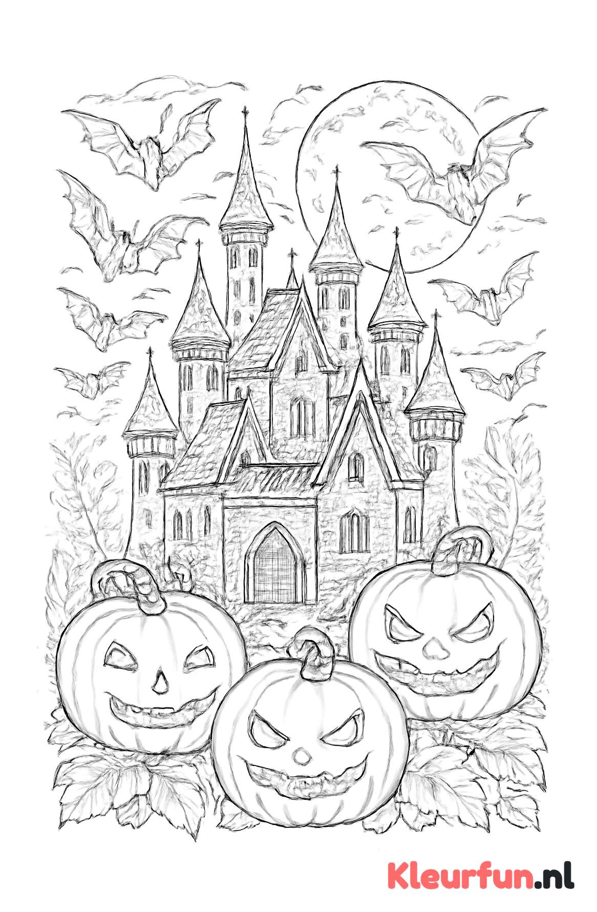 Spookkasteel en Pompoenen