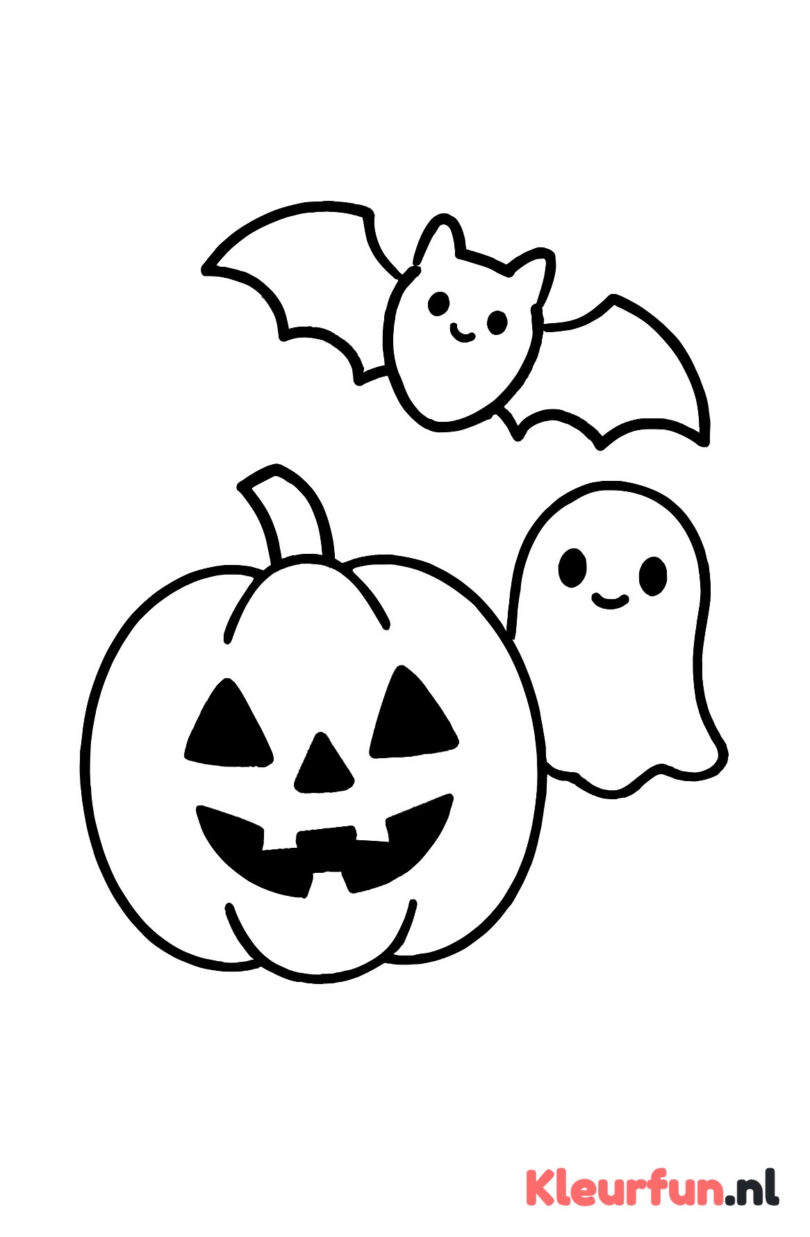 Eenvoudige Halloween symbolen voor peuters