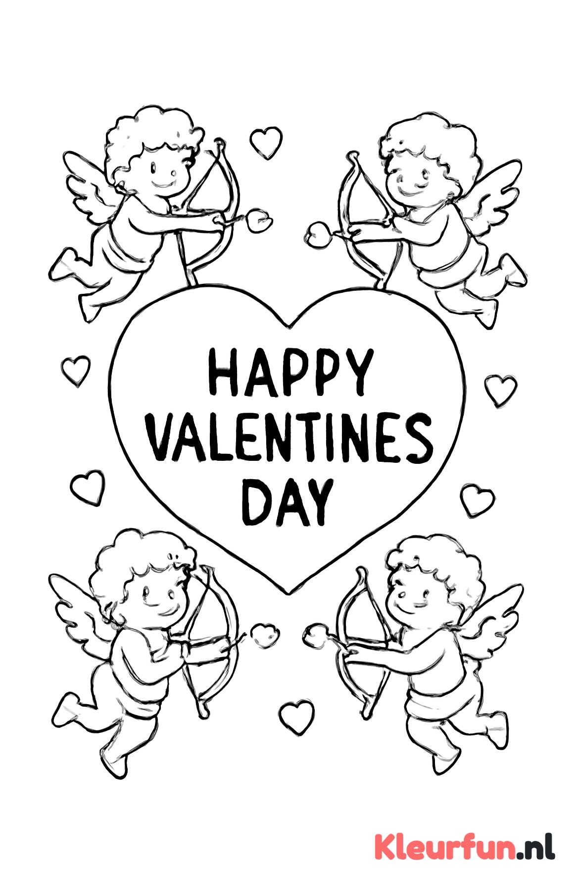 Hart en cupido liefde
