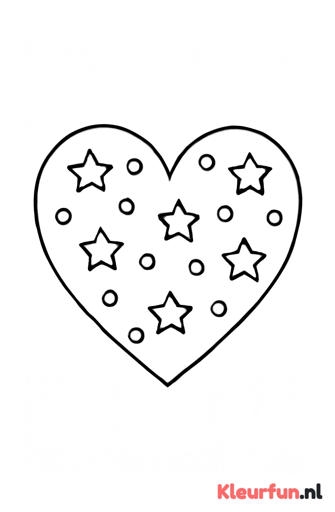 Hart met patroon