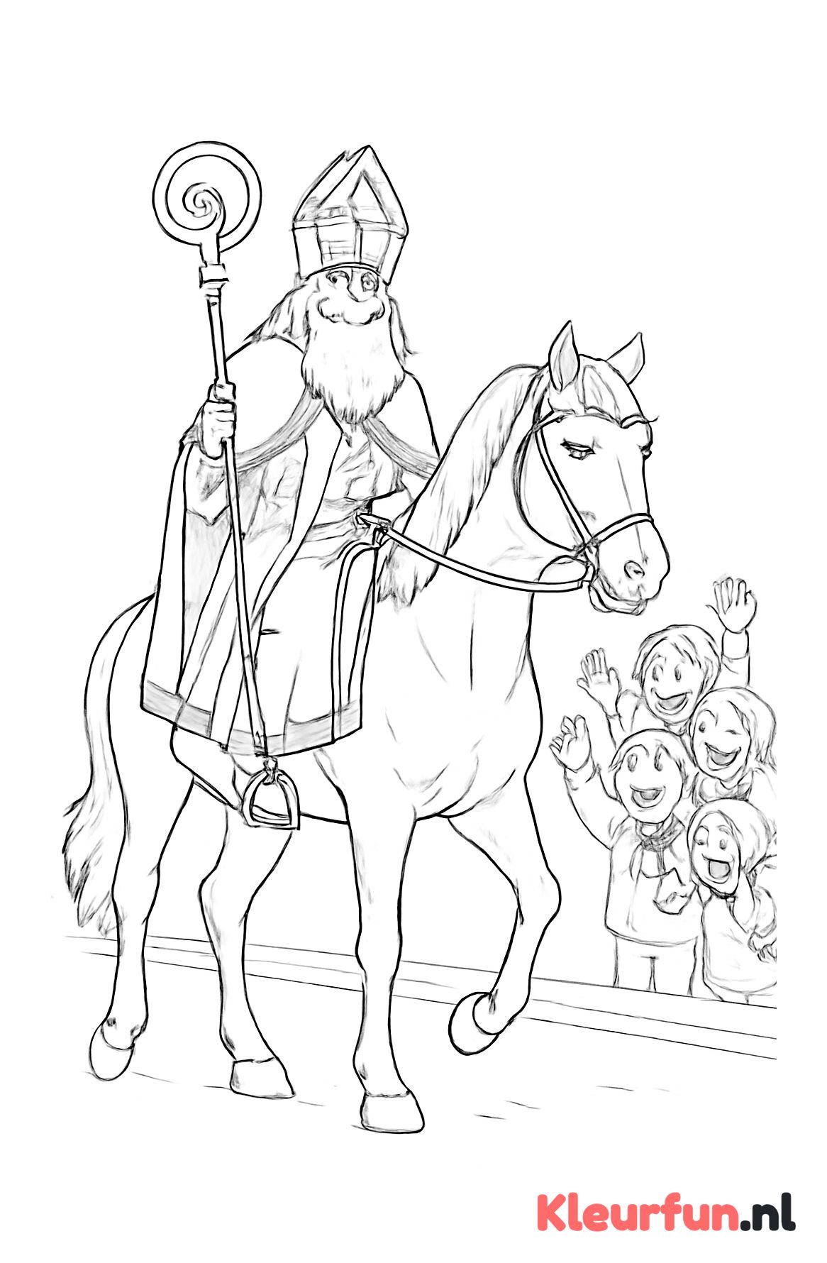 Intocht van Sinterklaas met paard