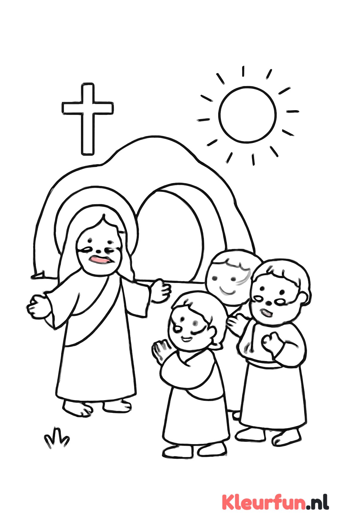 Jezus ontmoet discipelen na opstanding