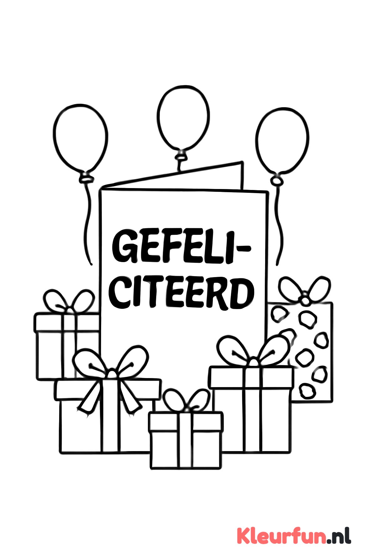 Verjaardagskaart en cadeautjes