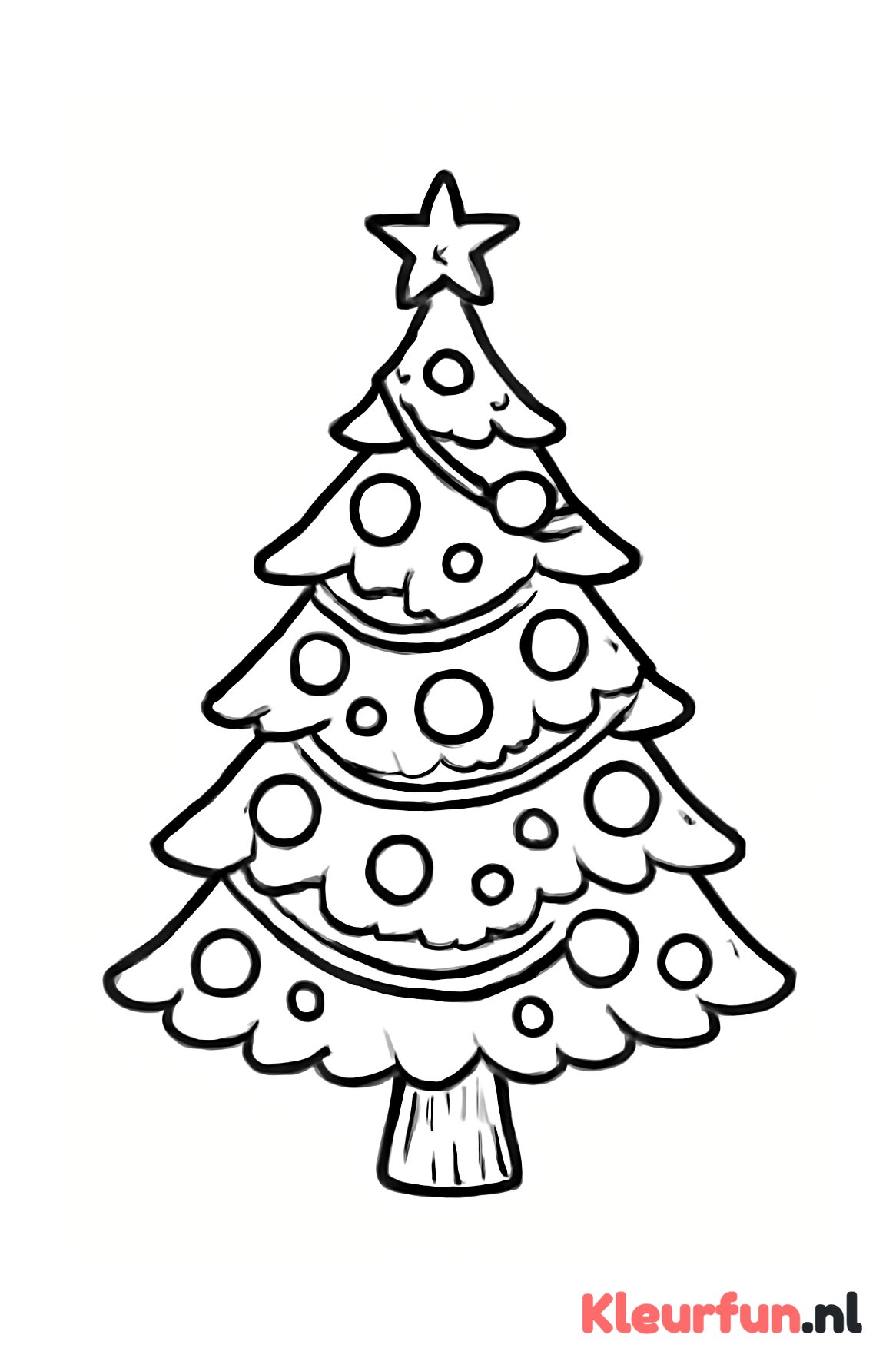 Versierde kerstboom