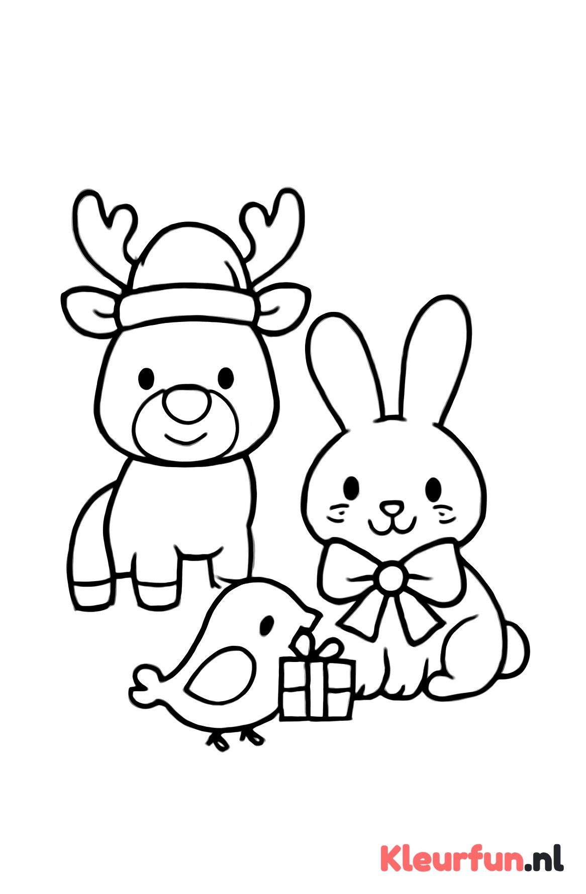 Kerstdieren samen