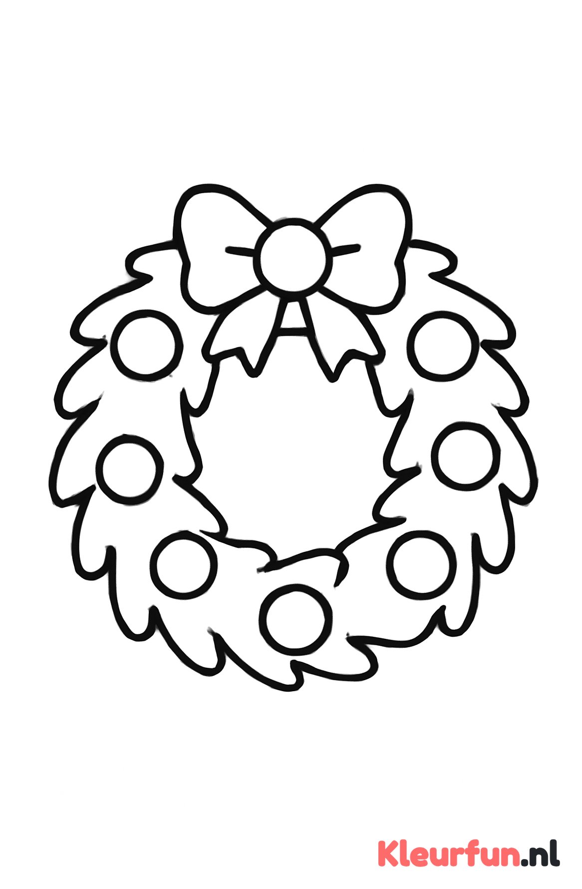 Kerstkrans met bessen