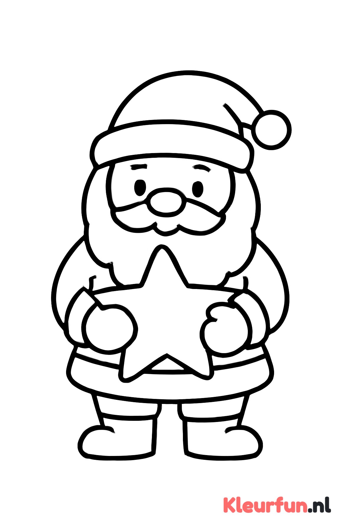 Kerstman met ster