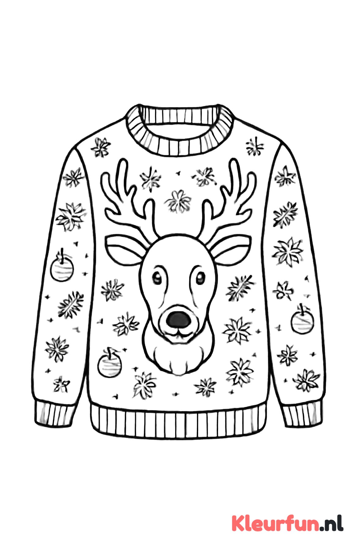 Kersttrui met Rendier