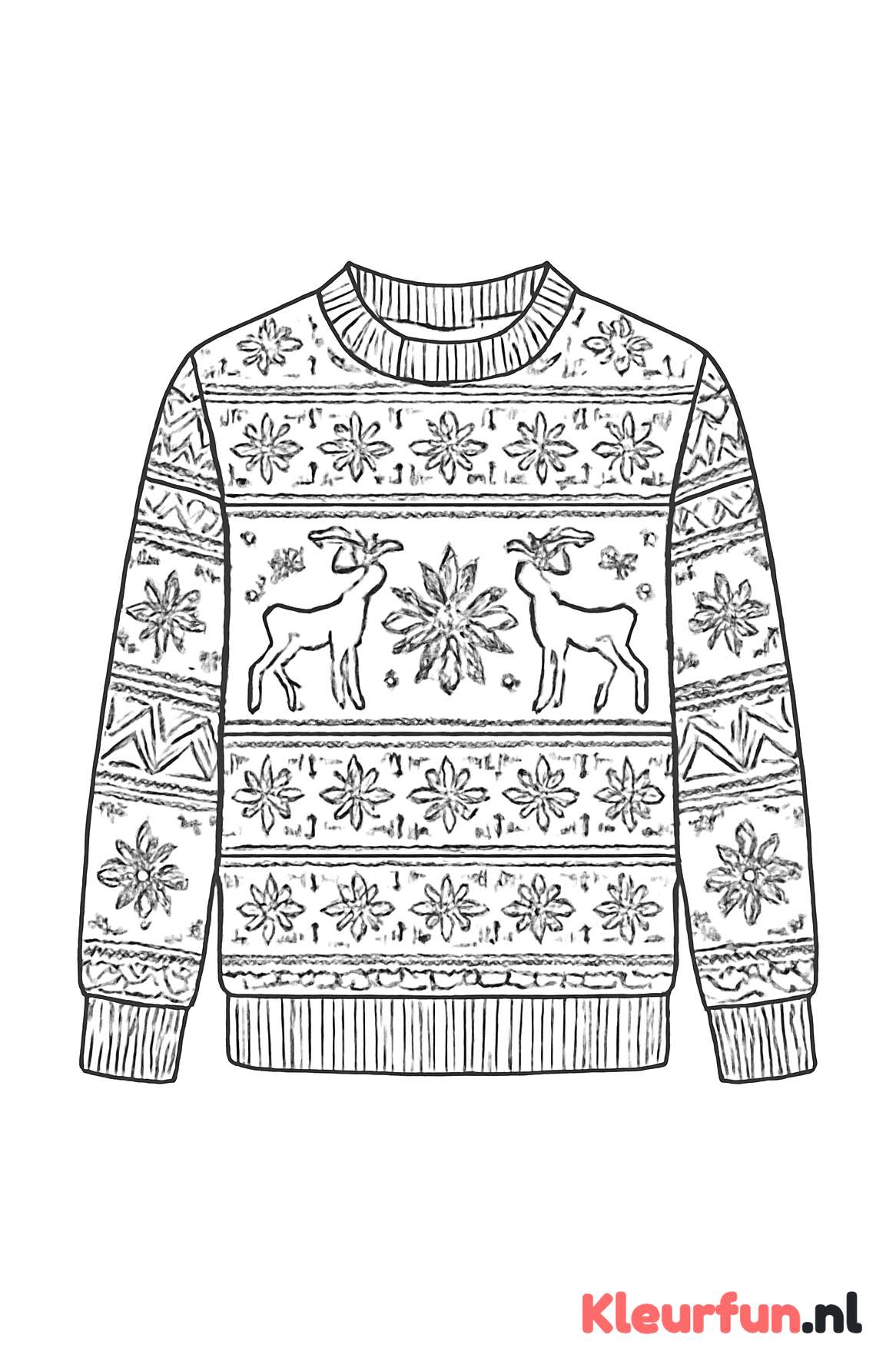 Kersttrui met Scandinavisch Motief