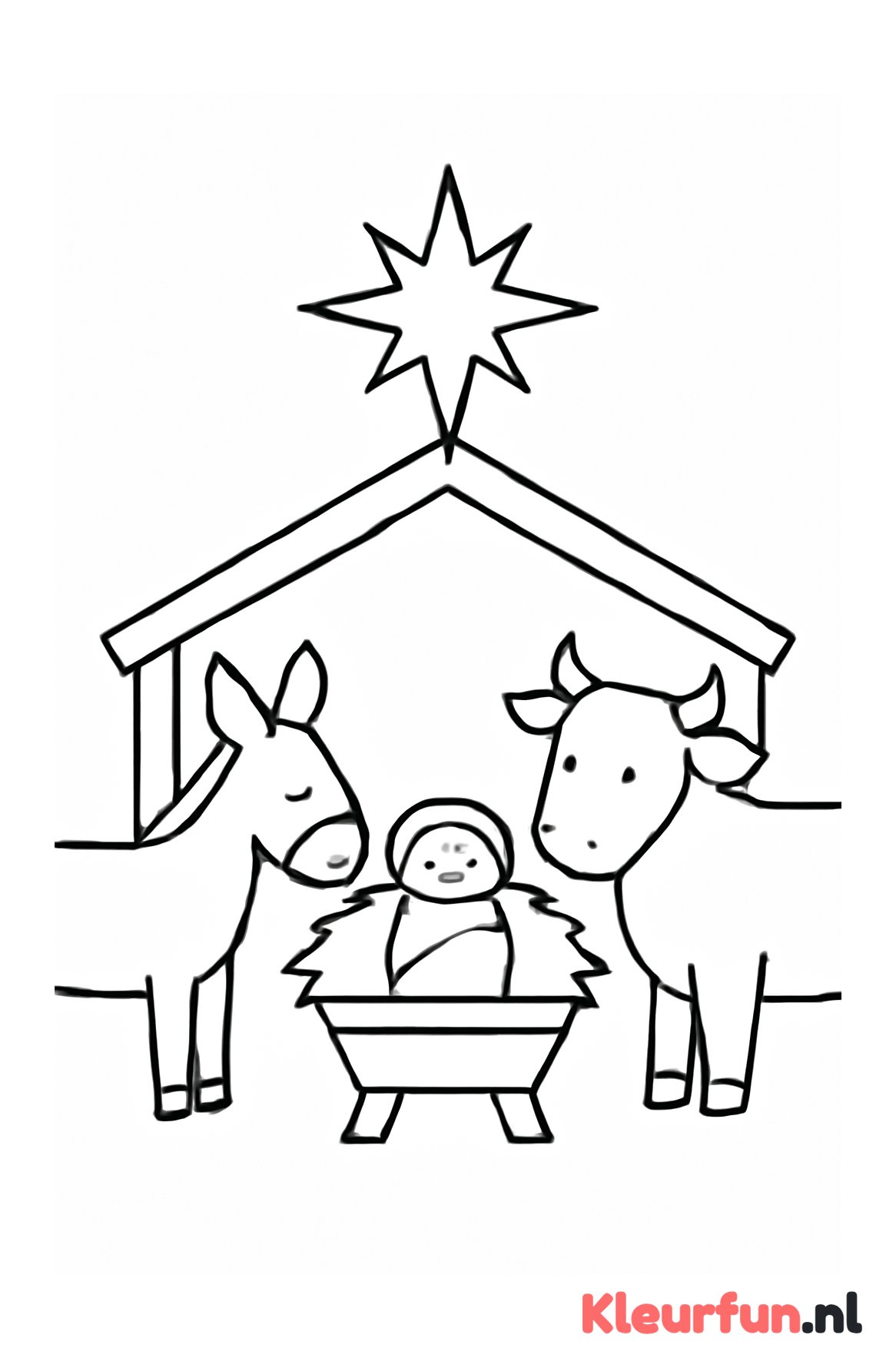 Kerstkribbe met Dieren