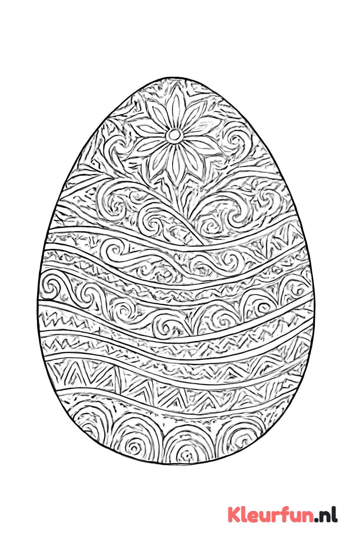 Intricate leeg paasei patroon