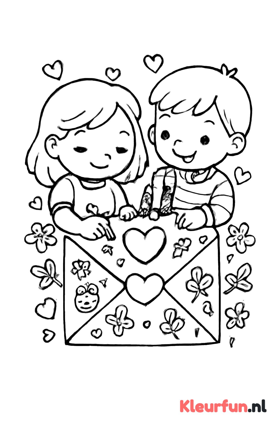 Samen een liefdesbrief schrijven