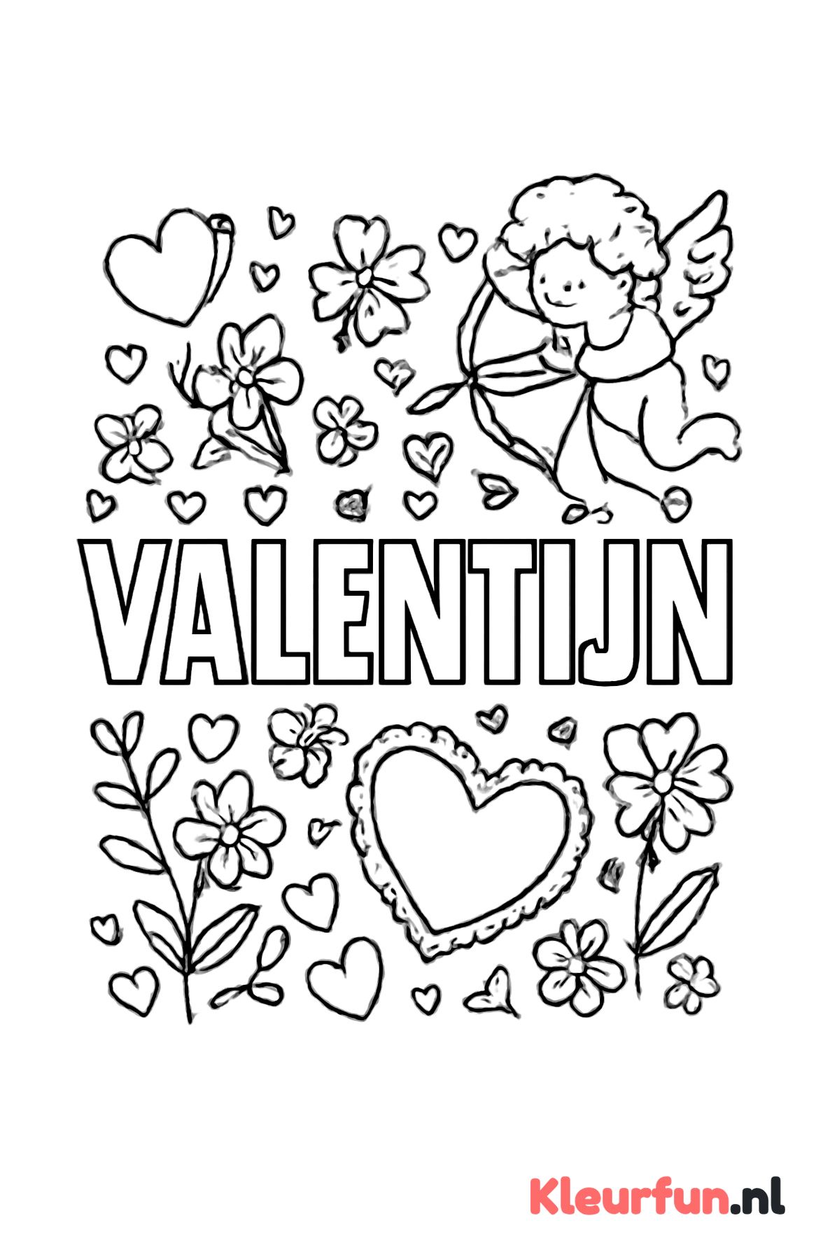 Valentijn Letters met Liefdessymbolen