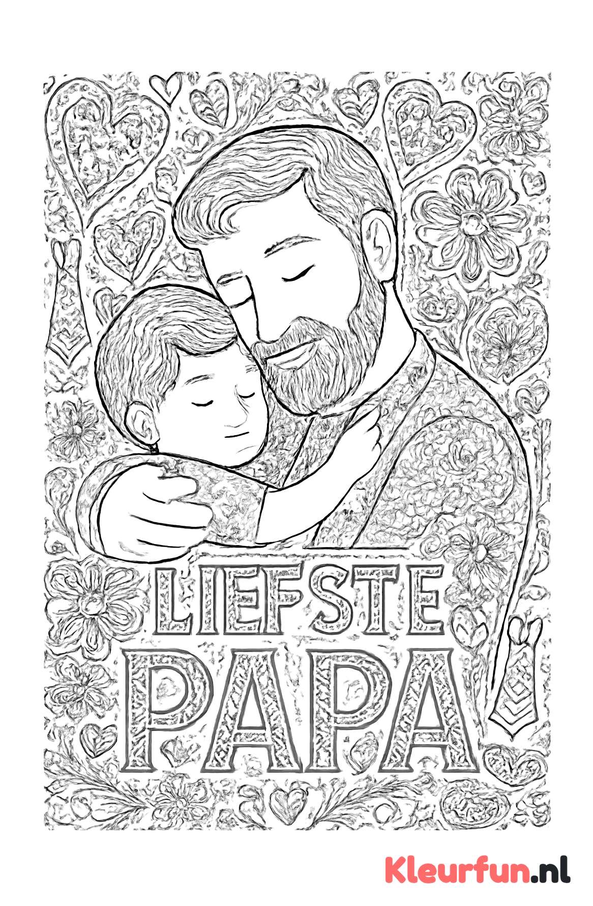 Omhelzing met liefste papa