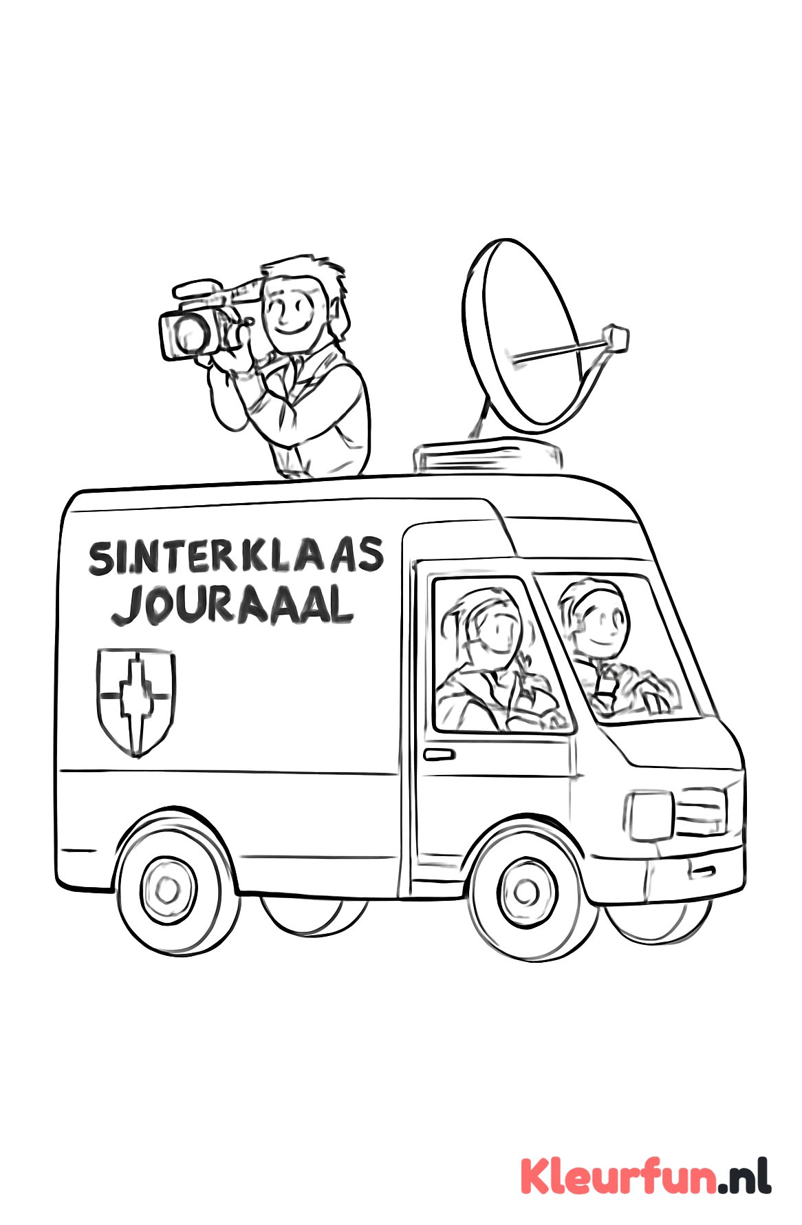 Het camerateam bij de Sinterklaasintocht